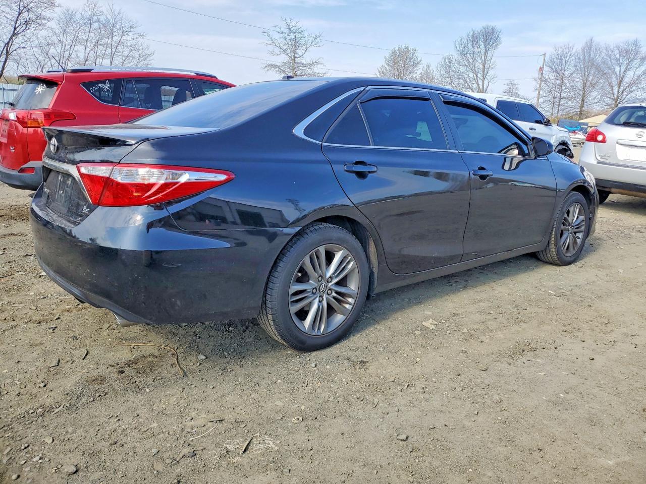 2015 Toyota Camry Se Black vin: 4T1BF1FK2FU047078