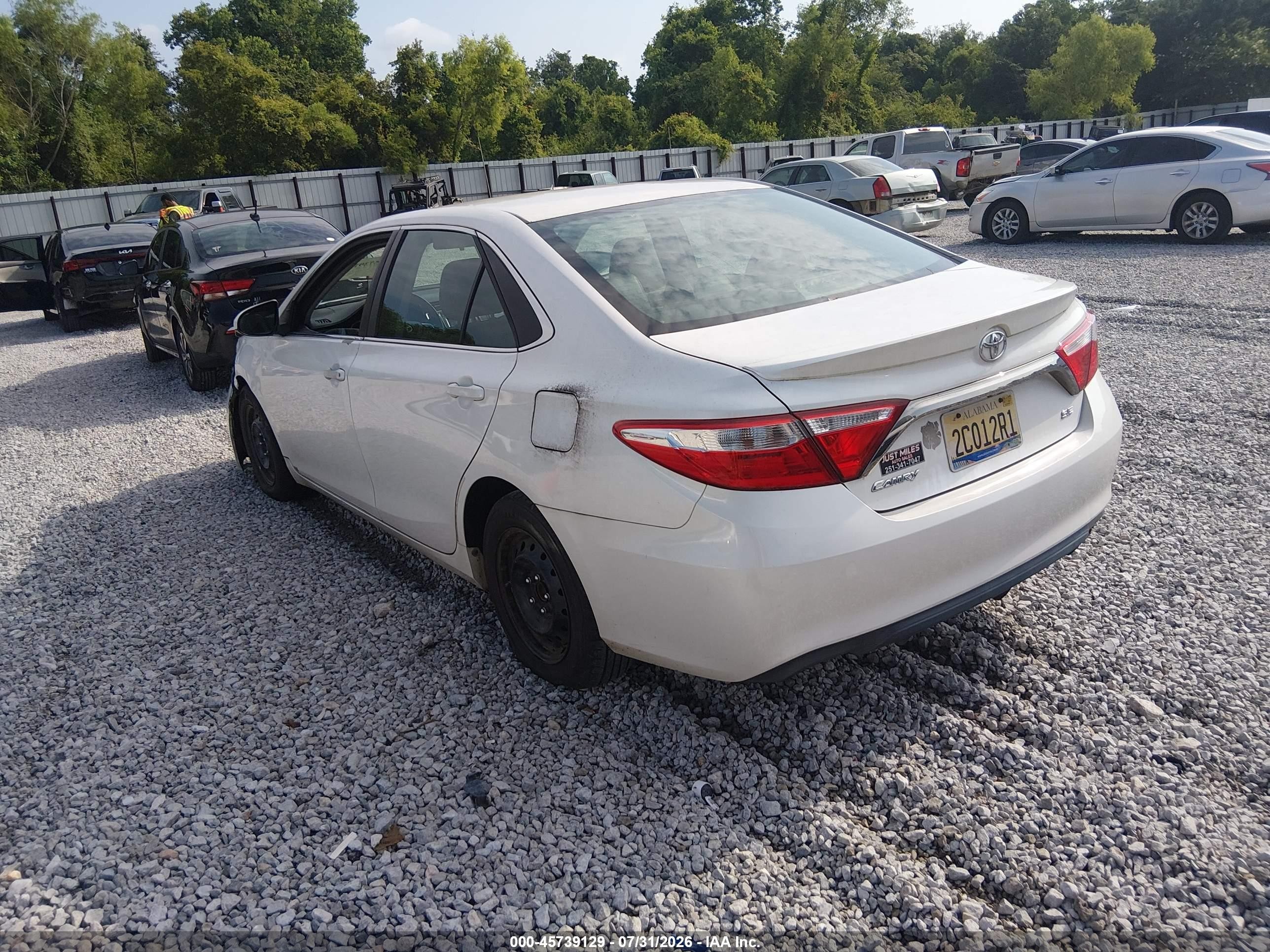 2015 Toyota Camry Se Белый vin: 4T1BF1FK2FU056704