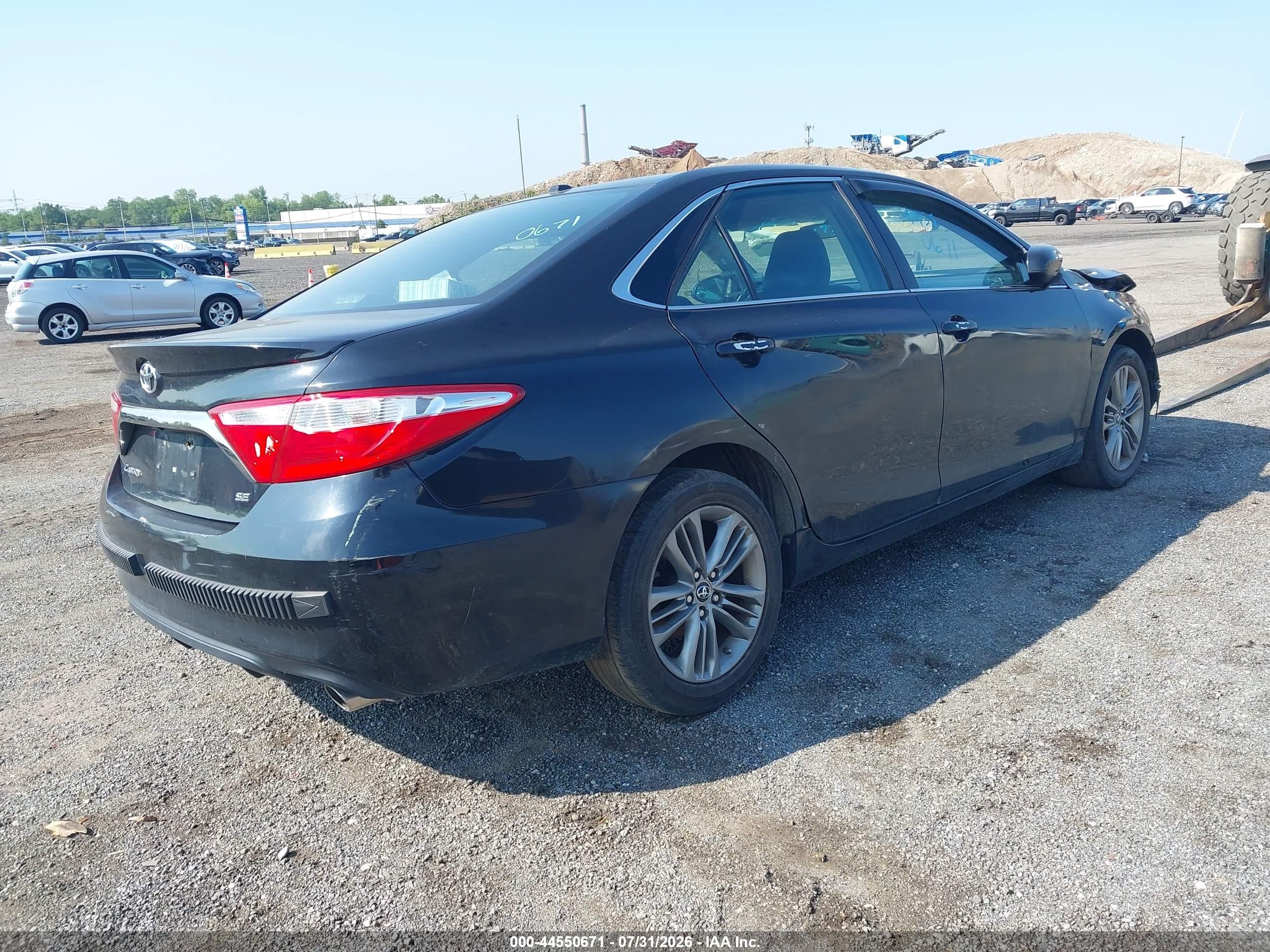 2015 Toyota Camry Se Black vin: 4T1BF1FK2FU061787