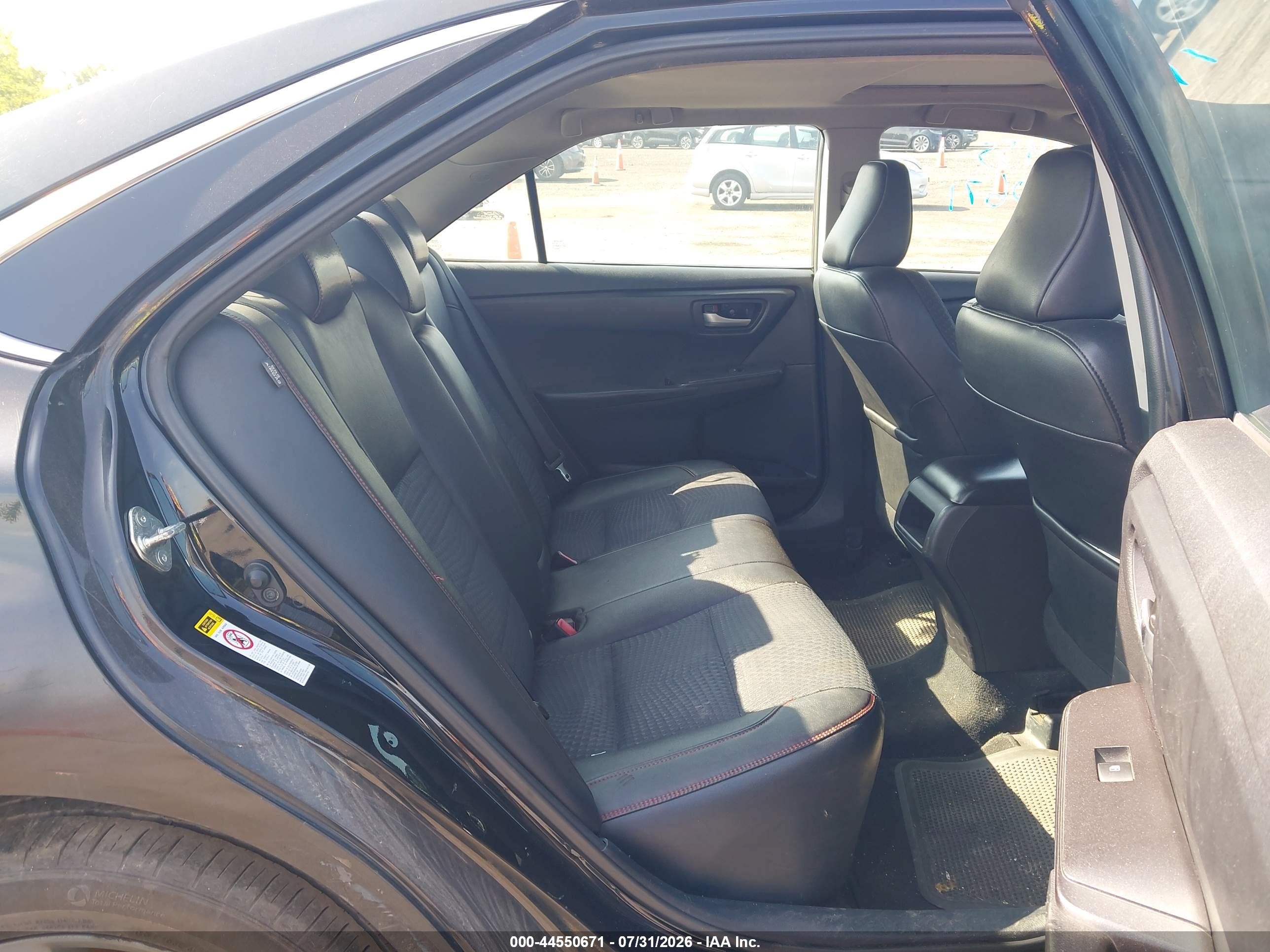 2015 Toyota Camry Se Black vin: 4T1BF1FK2FU061787