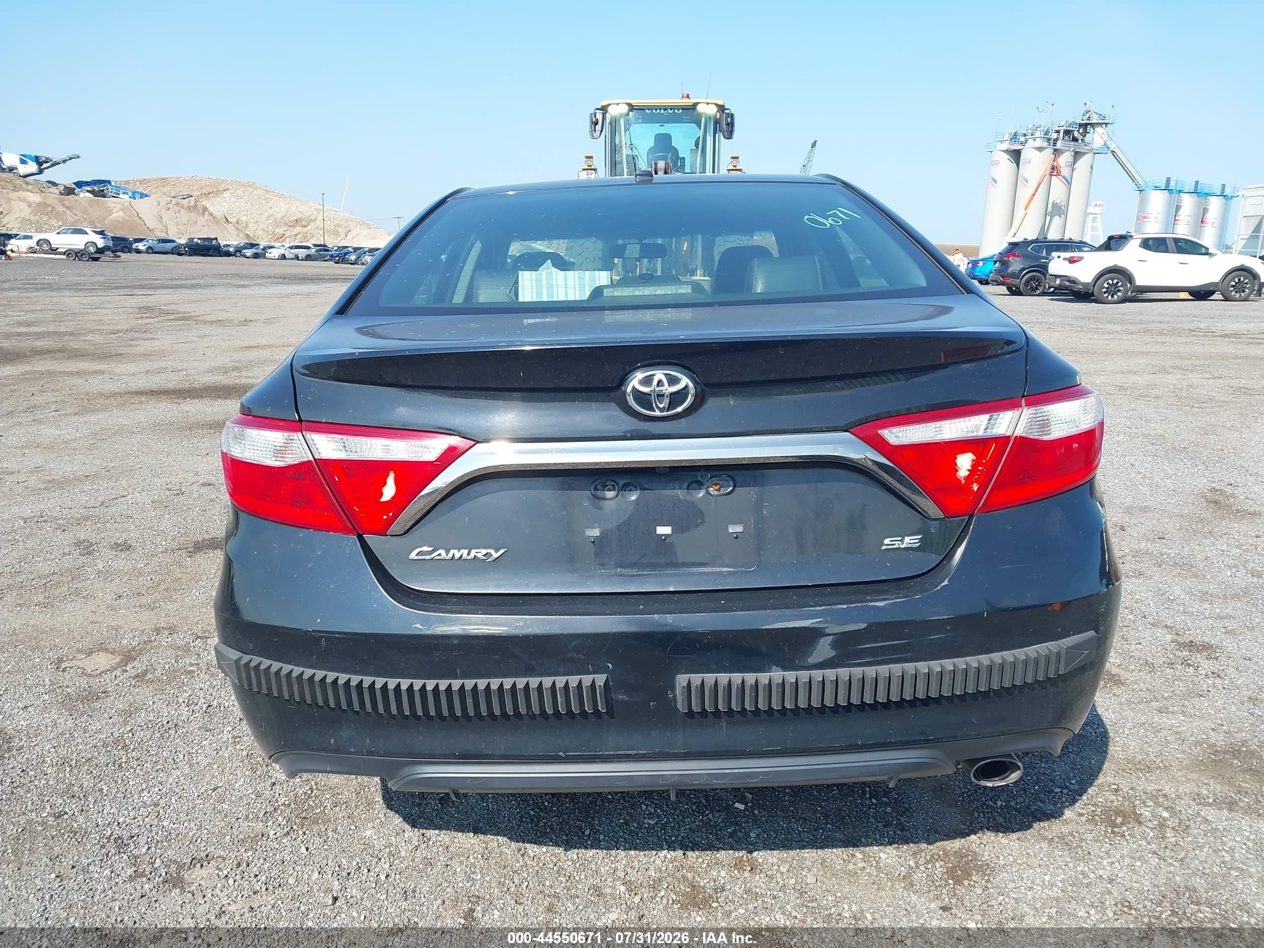 2015 Toyota Camry Se Black vin: 4T1BF1FK2FU061787