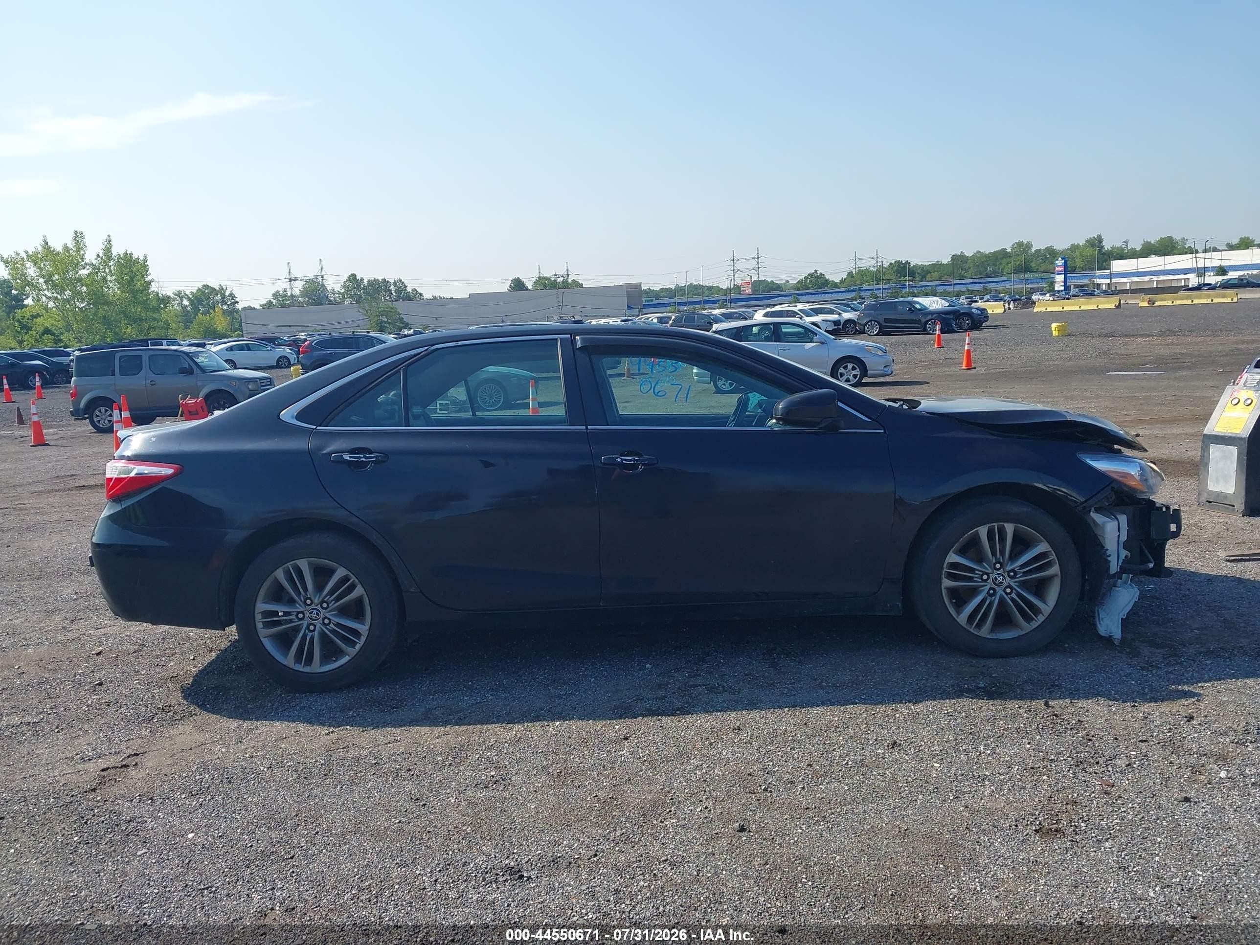 2015 Toyota Camry Se Black vin: 4T1BF1FK2FU061787