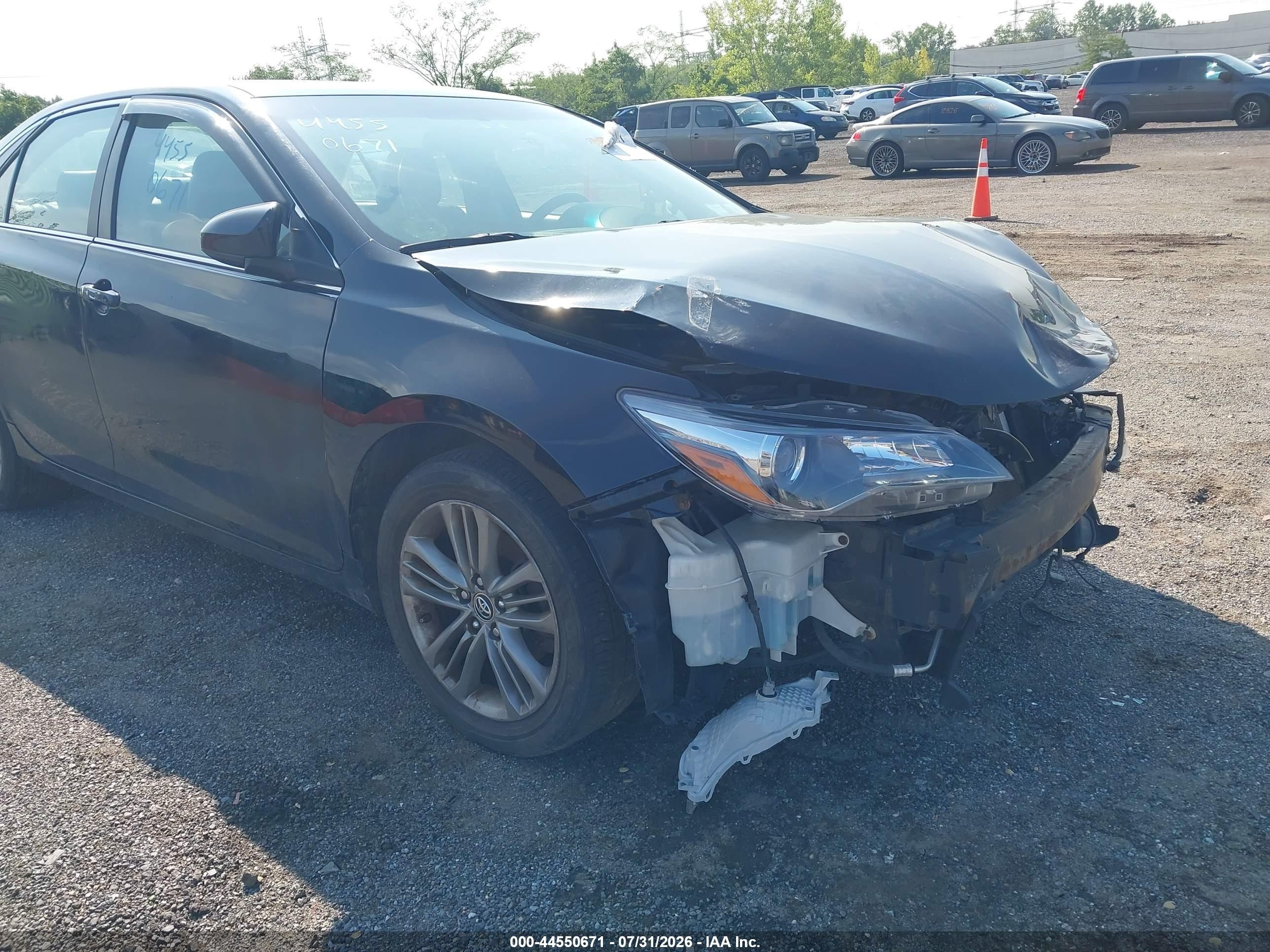 2015 Toyota Camry Se Black vin: 4T1BF1FK2FU061787