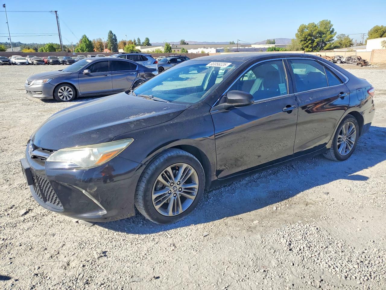 2015 Toyota Camry Se Black vin: 4T1BF1FK2FU079268