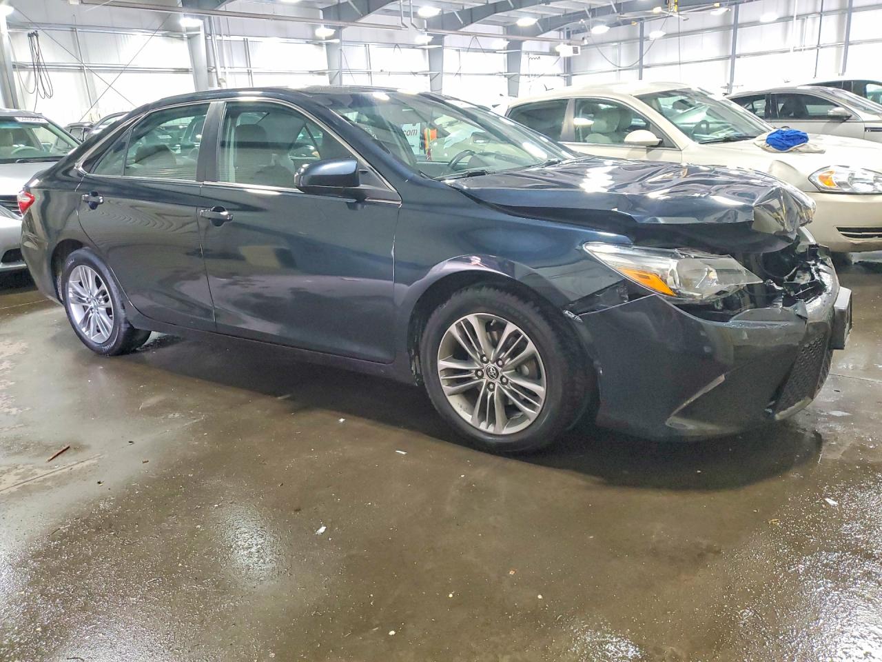 2015 Toyota Camry Se Blue vin: 4T1BF1FK2FU097463