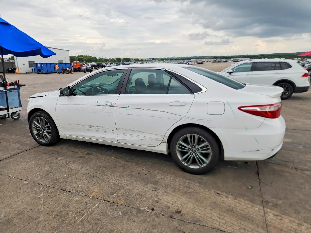 2015 Toyota Camry Se White vin: 4T1BF1FK2FU102290