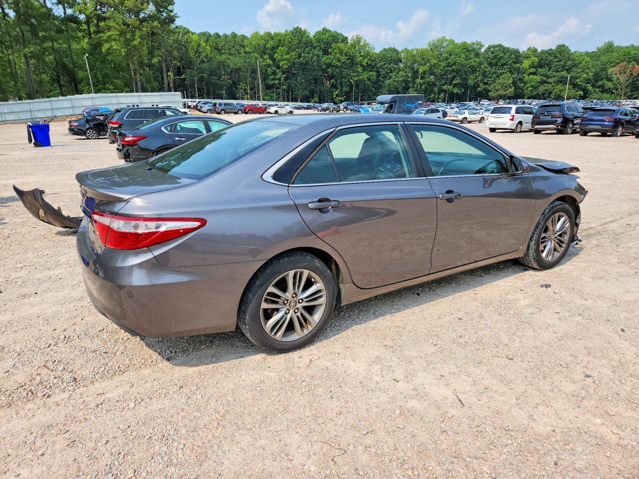 2015 Toyota Camry Se Серый vin: 4T1BF1FK2FU108302