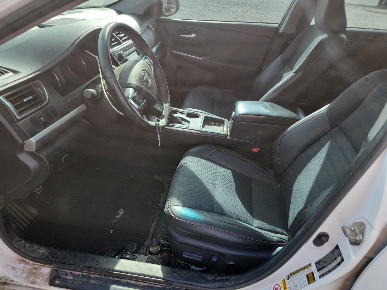 2015 Toyota Camry Se White vin: 4T1BF1FK2FU474731