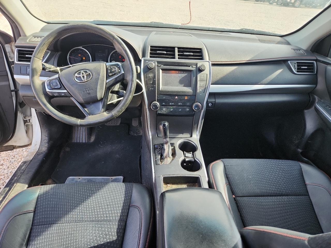 2015 Toyota Camry Se White vin: 4T1BF1FK2FU474731