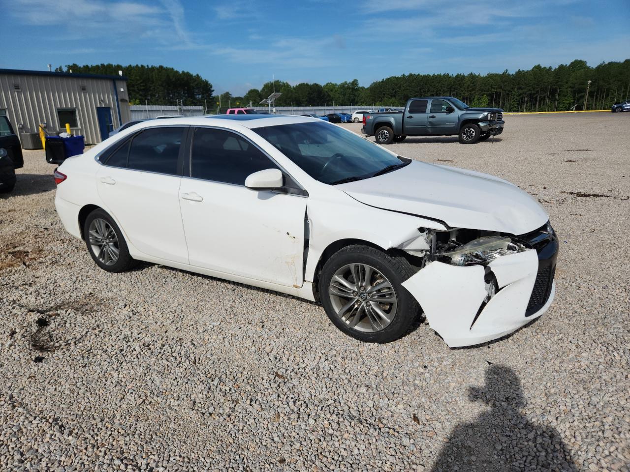 2015 Toyota Camry Se White vin: 4T1BF1FK2FU474731