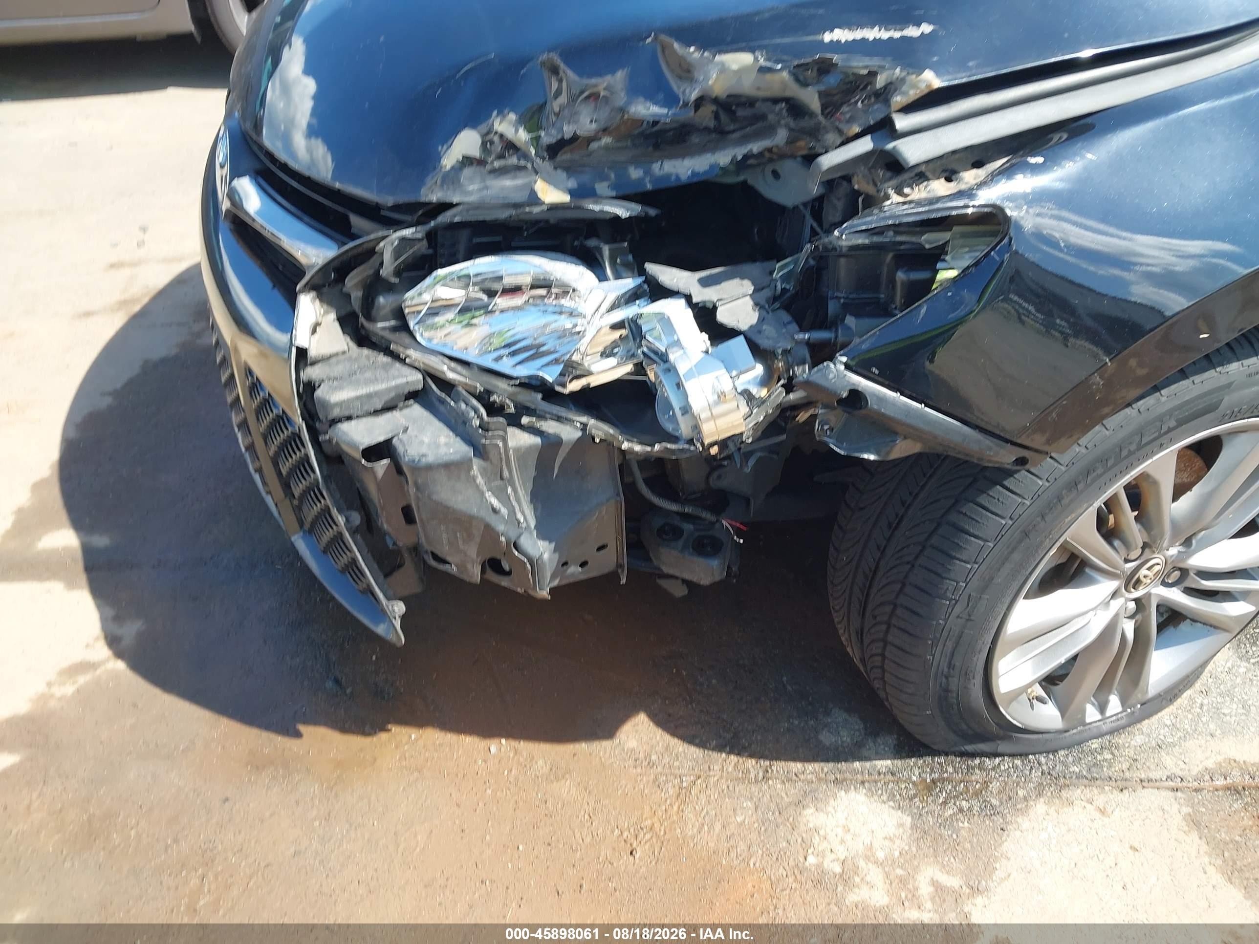 2015 Toyota Camry Se Black vin: 4T1BF1FK2FU475264