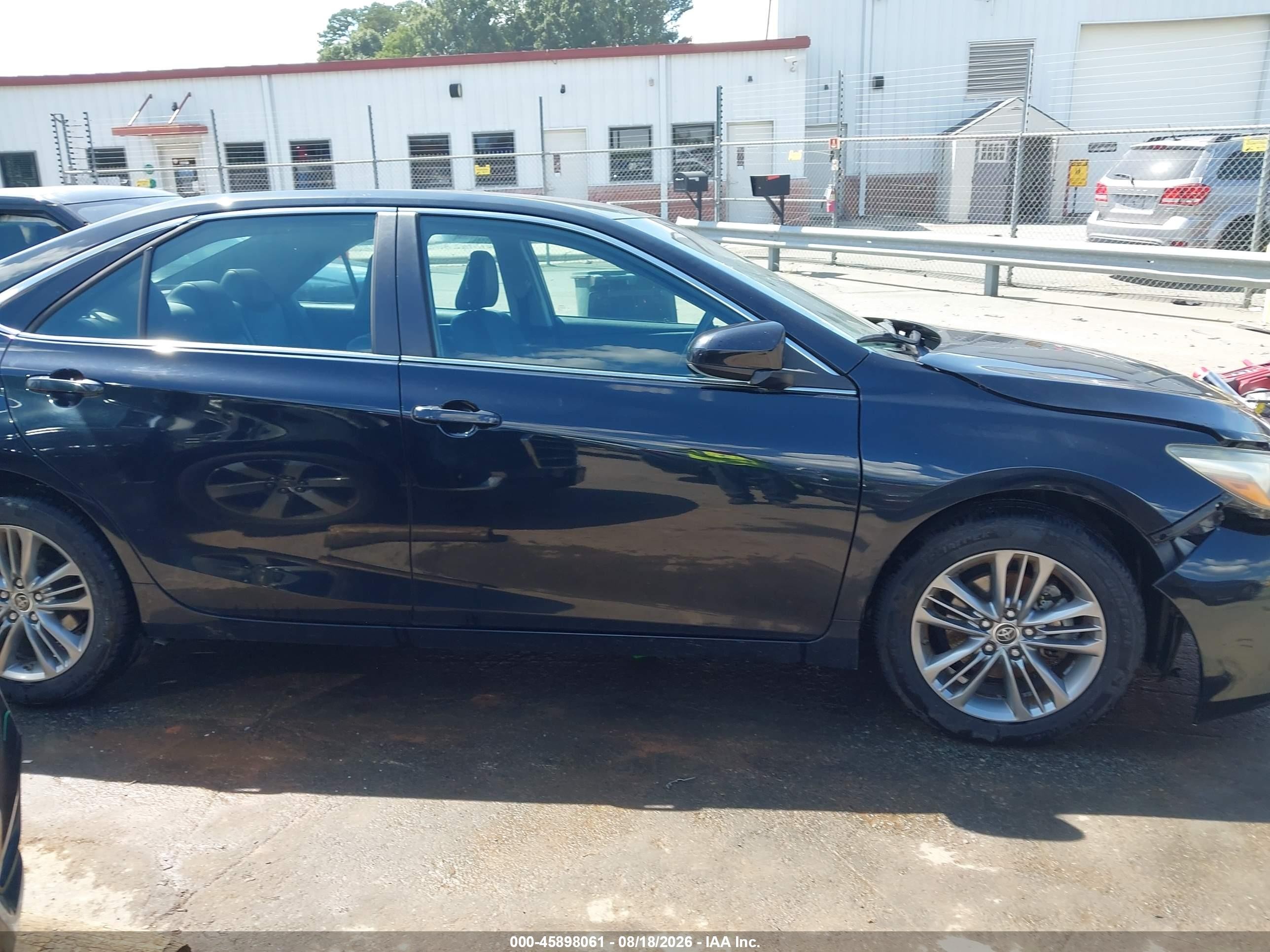 2015 Toyota Camry Se Black vin: 4T1BF1FK2FU475264