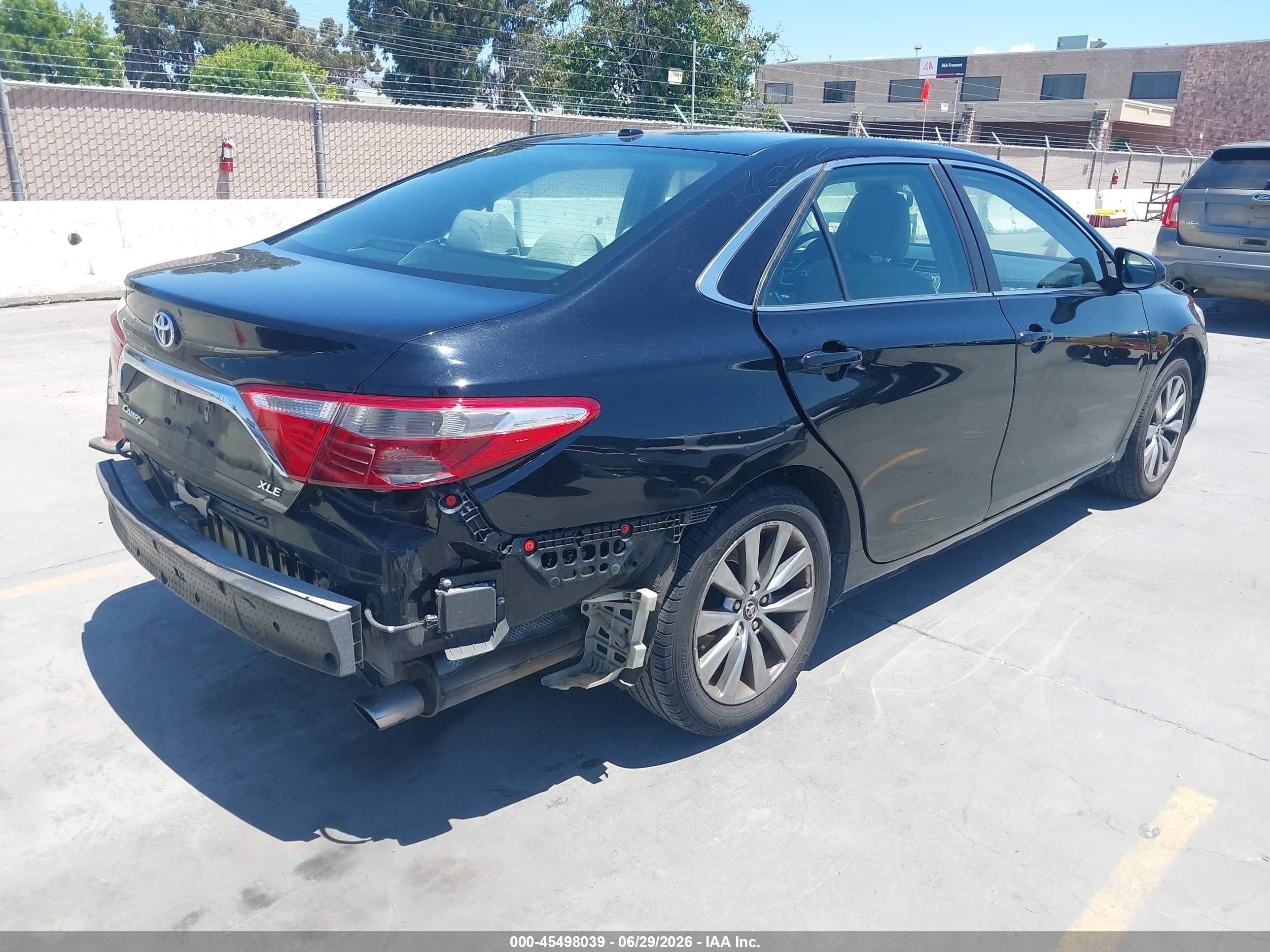 2015 Toyota Camry Xle Black vin: 4T1BF1FK2FU875258