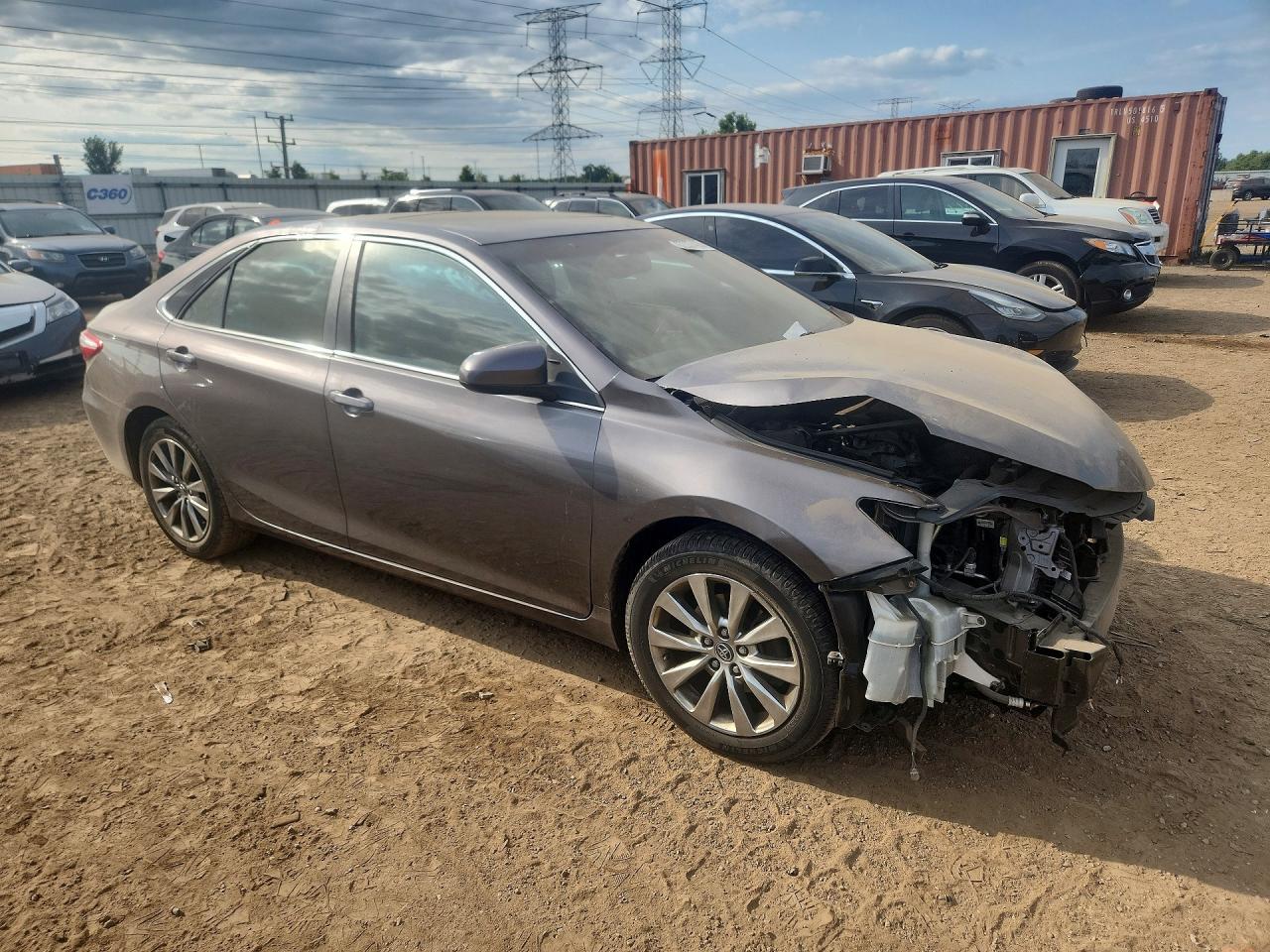 2015 Toyota Camry Xle Gray vin: 4T1BF1FK2FU878399