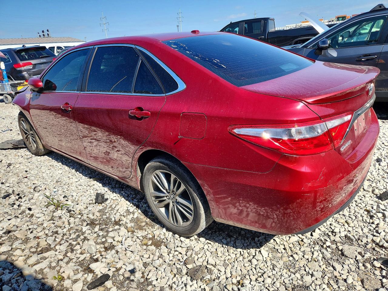 2015 Toyota Camry Se Красный vin: 4T1BF1FK2FU891881