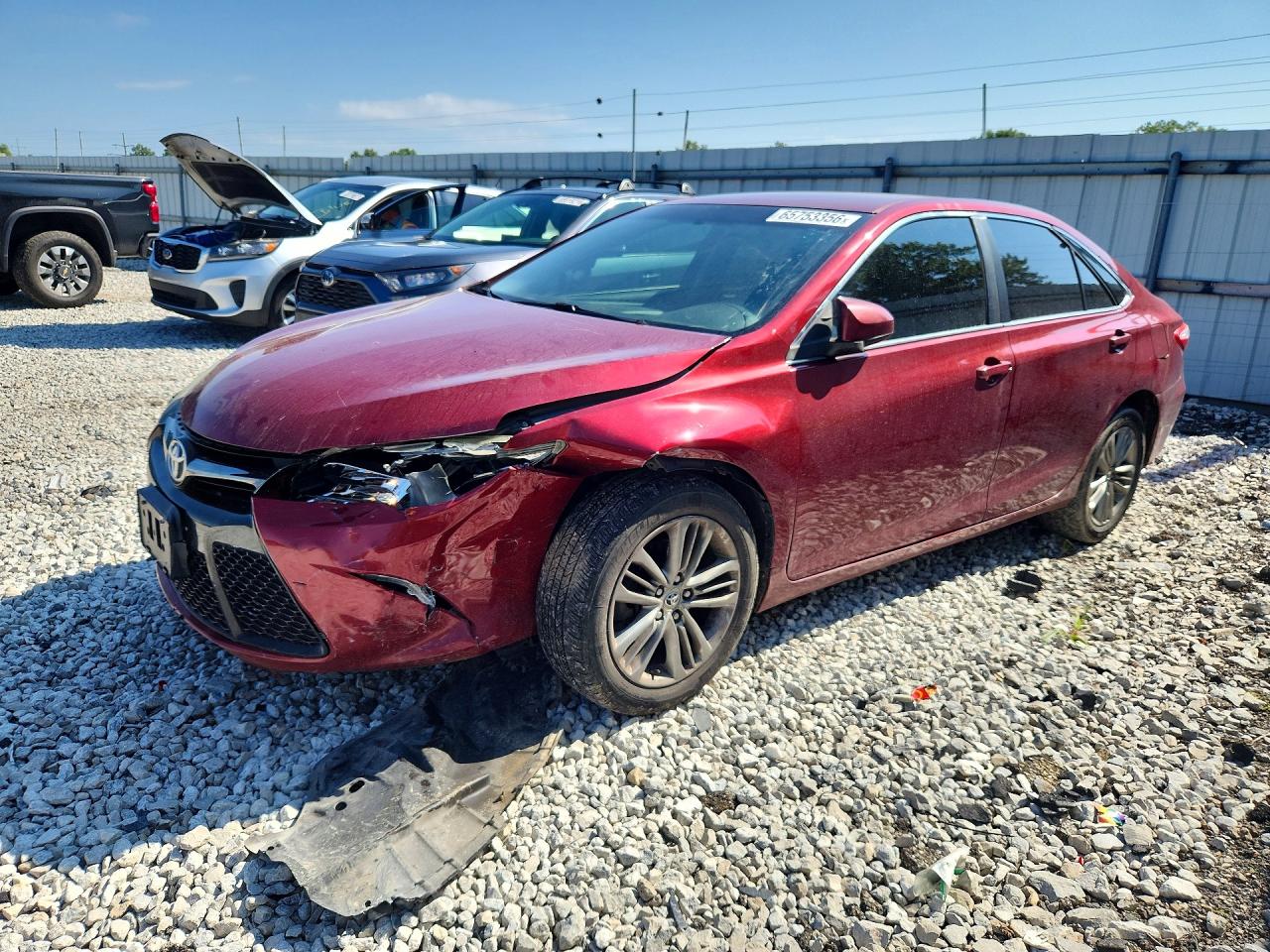 2015 Toyota Camry Se Red vin: 4T1BF1FK2FU891881