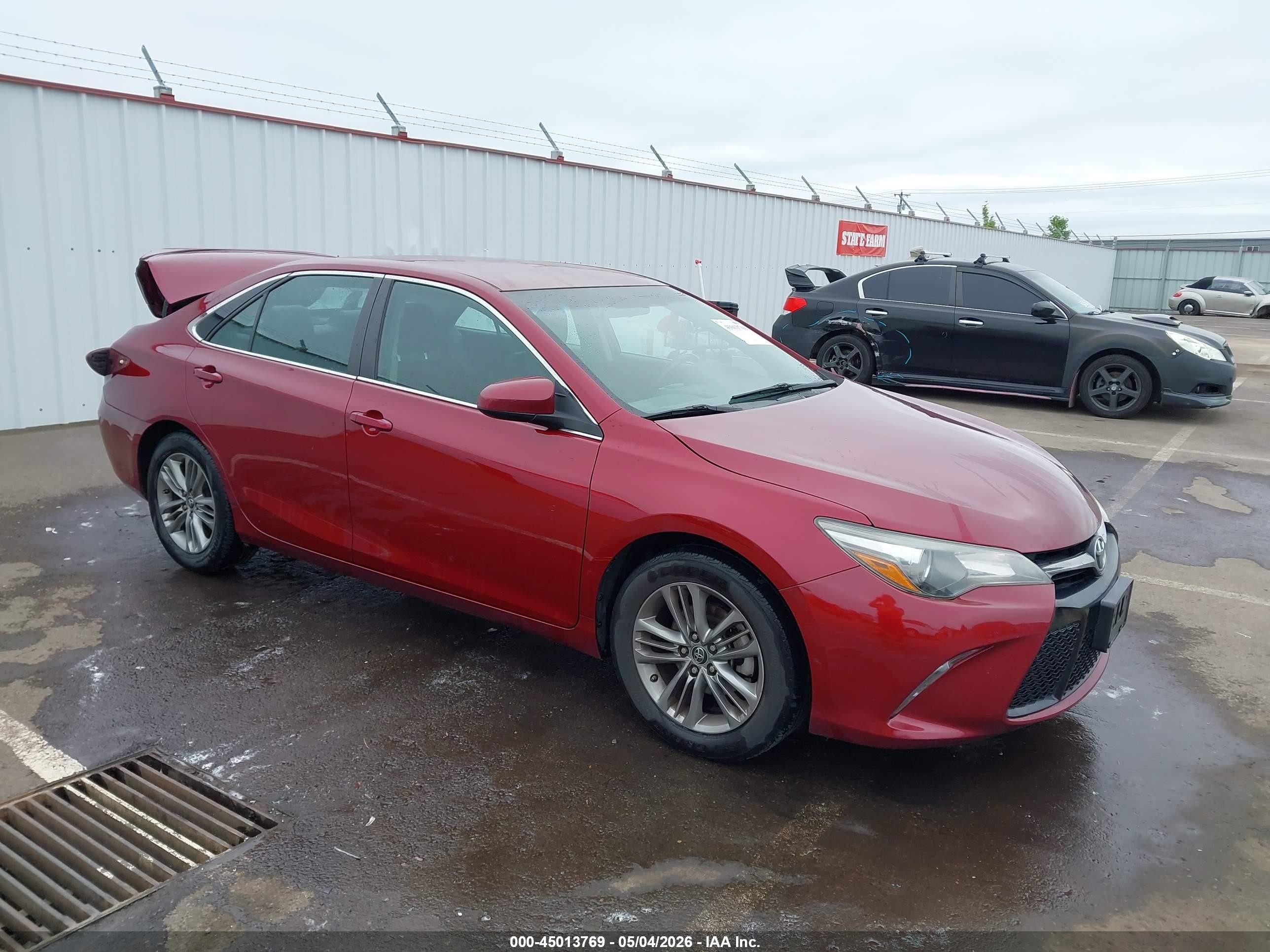 2015 Toyota Camry Se Red vin: 4T1BF1FK2FU919369