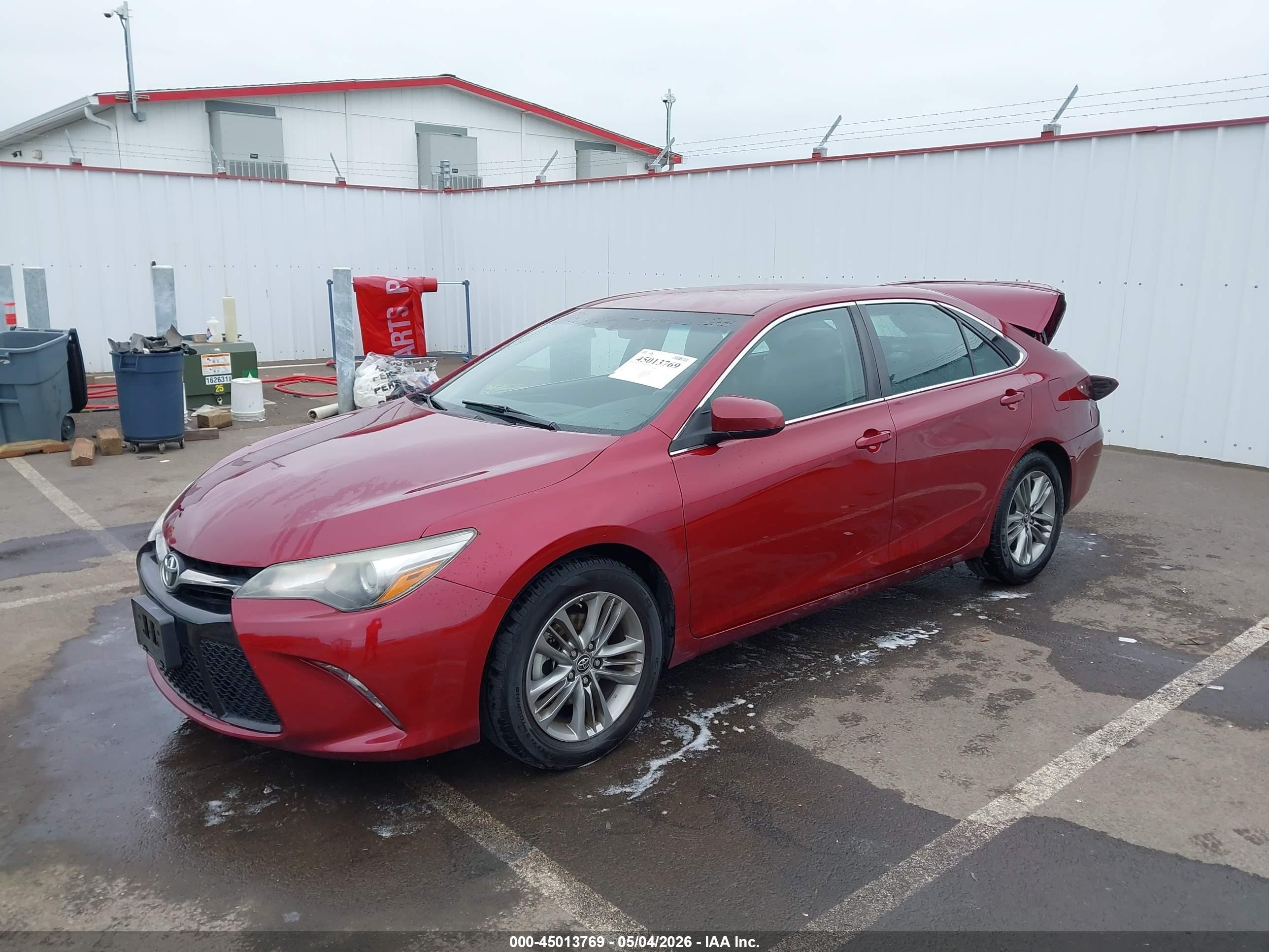 2015 Toyota Camry Se Red vin: 4T1BF1FK2FU919369