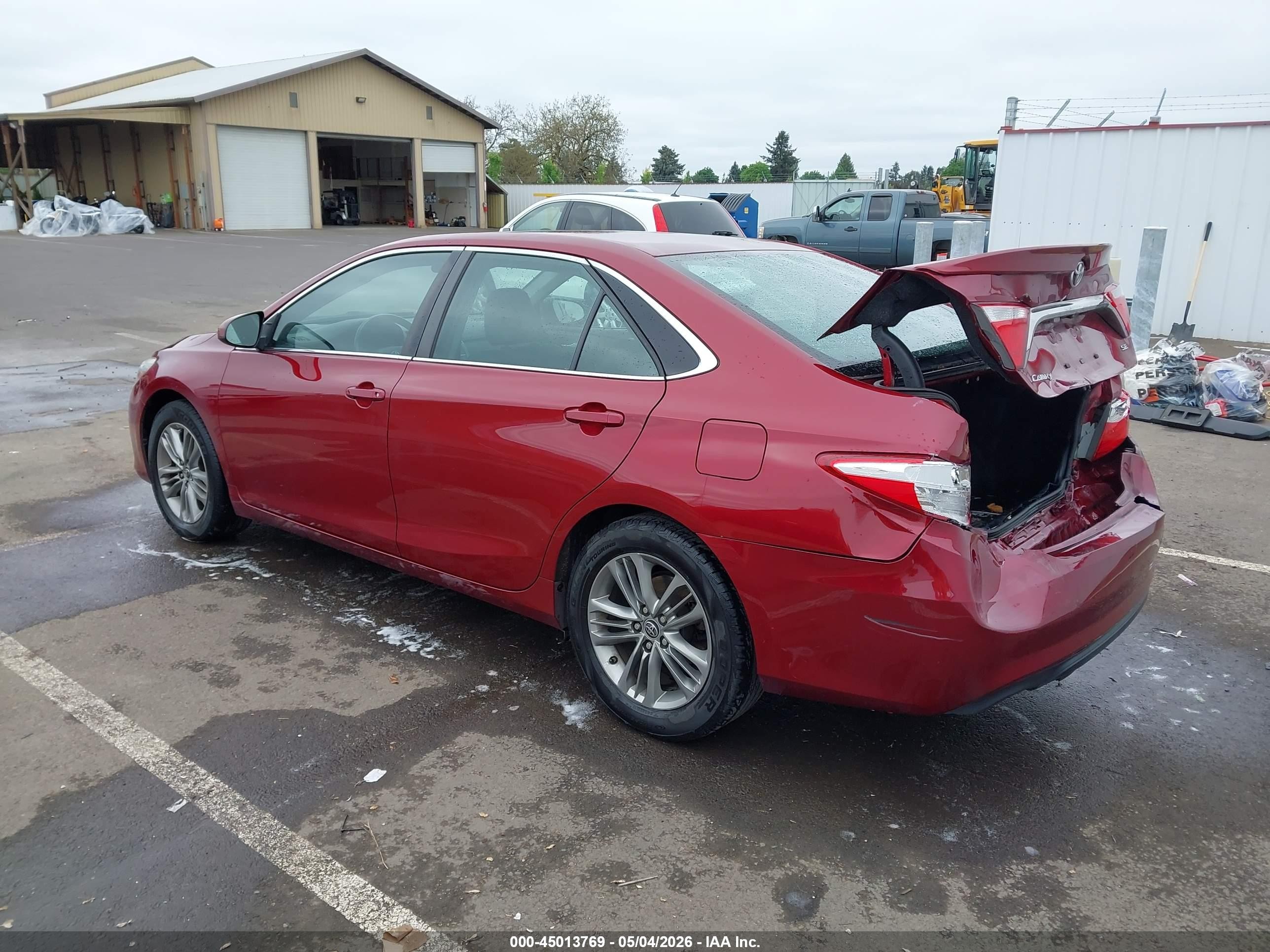 2015 Toyota Camry Se Red vin: 4T1BF1FK2FU919369