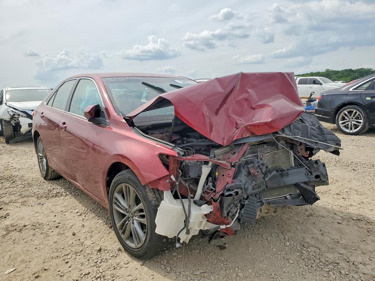 2015 Toyota Camry Se Бордовый vin: 4T1BF1FK2FU933479