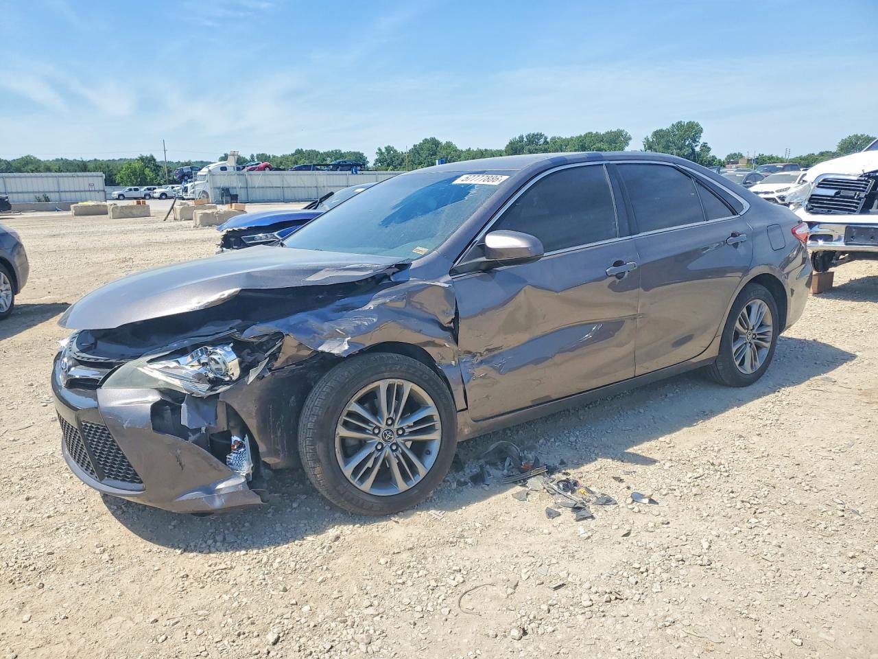 2015 Toyota Camry Se Gray vin: 4T1BF1FK2FU941775