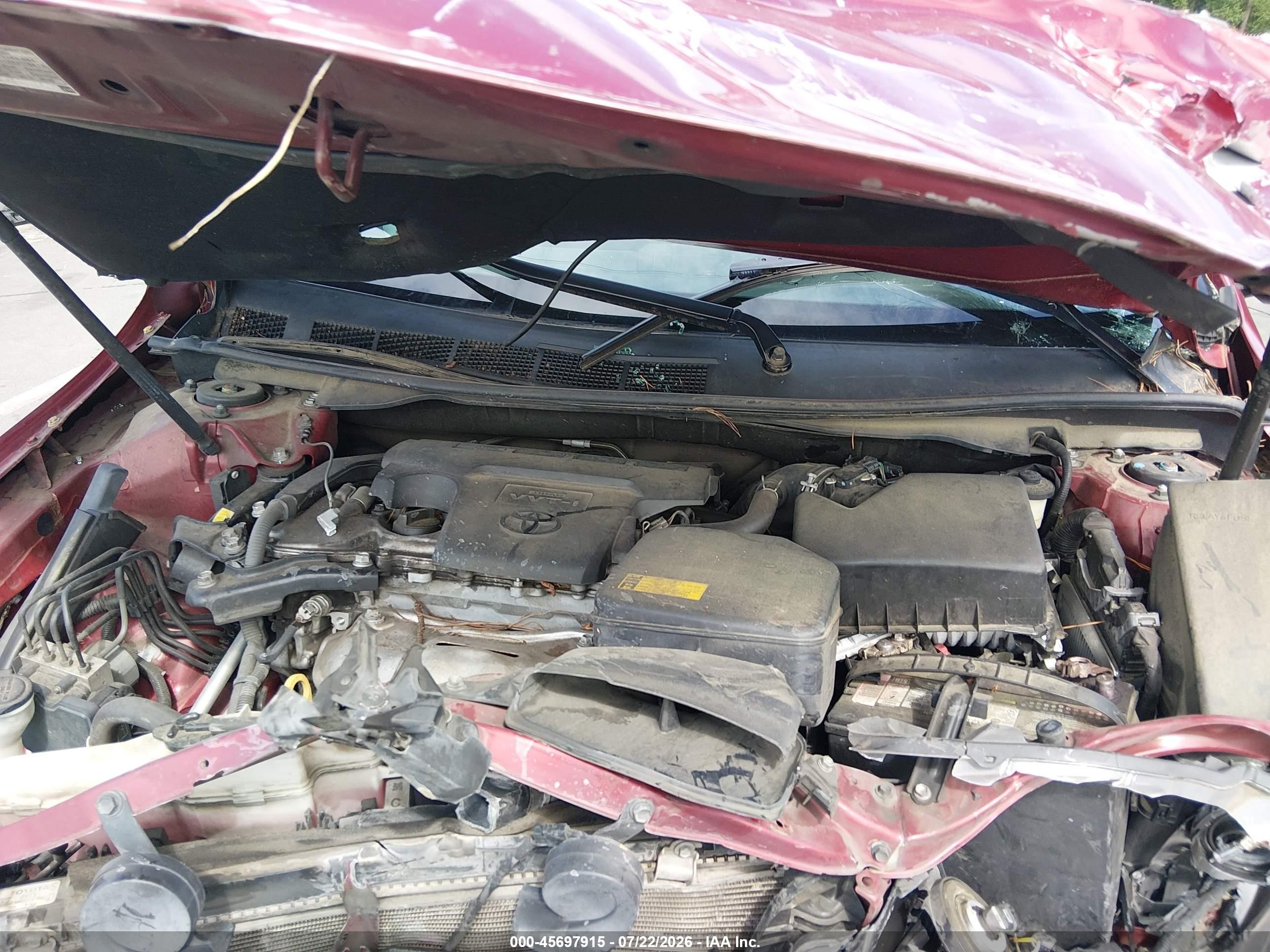 2015 Toyota Camry Se Красный vin: 4T1BF1FK2FU943106