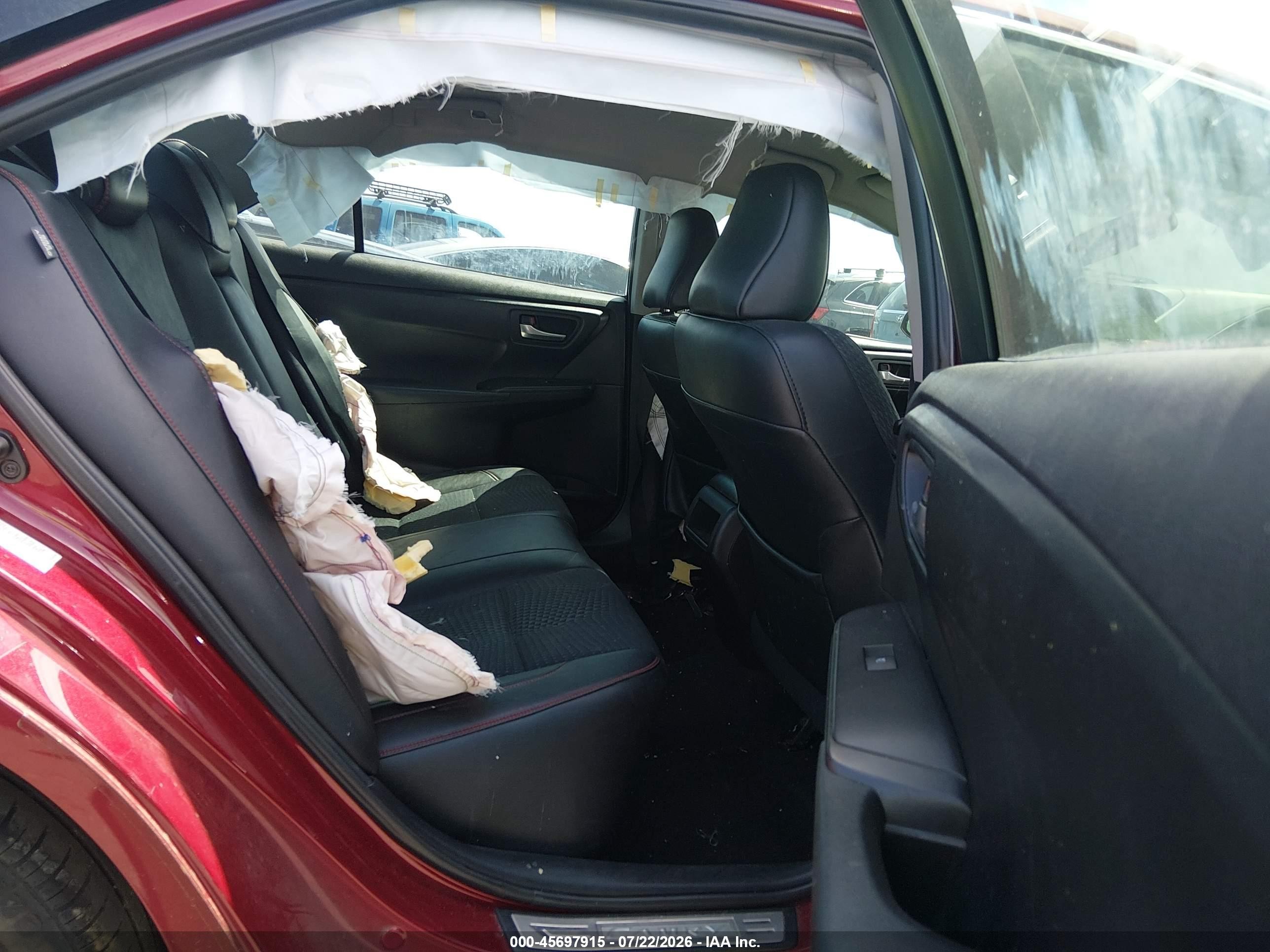 2015 Toyota Camry Se Красный vin: 4T1BF1FK2FU943106