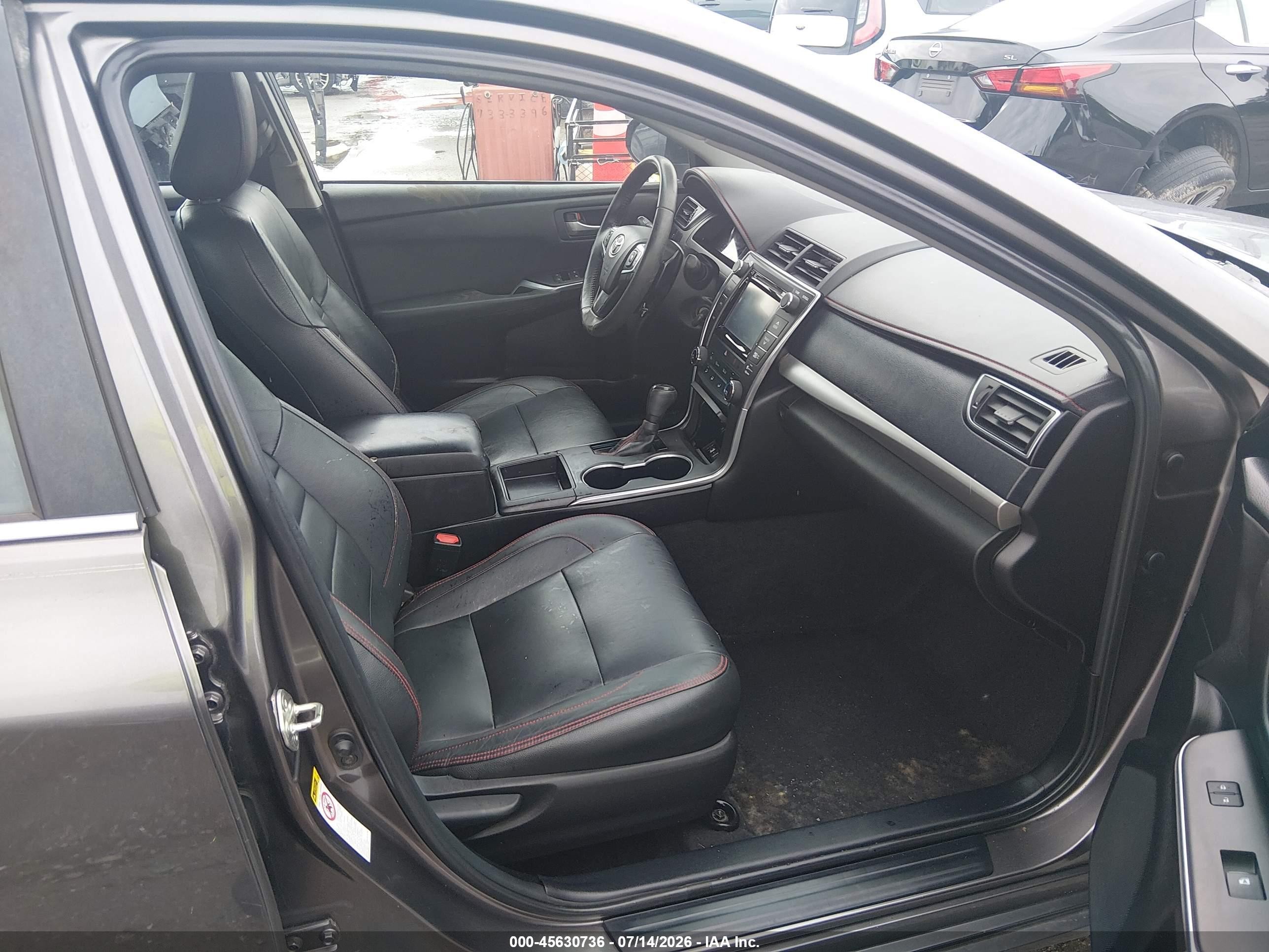 2015 Toyota Camry Se Gray vin: 4T1BF1FK2FU946166