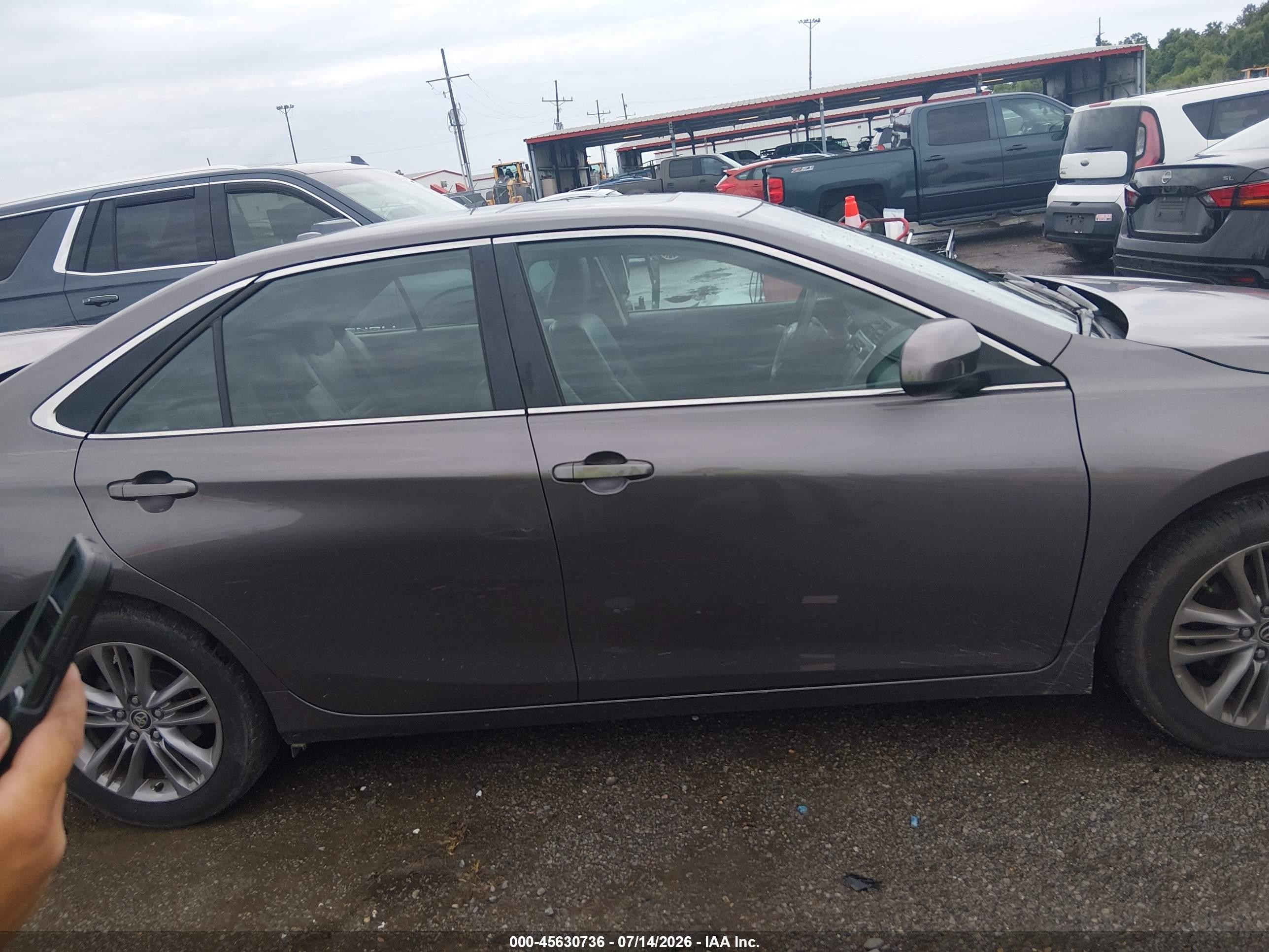 2015 Toyota Camry Se Gray vin: 4T1BF1FK2FU946166