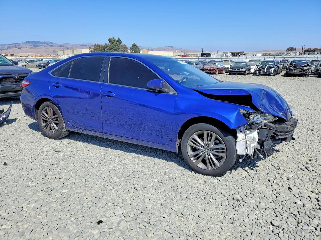 2015 Toyota Camry Se Blue vin: 4T1BF1FK2FU950556