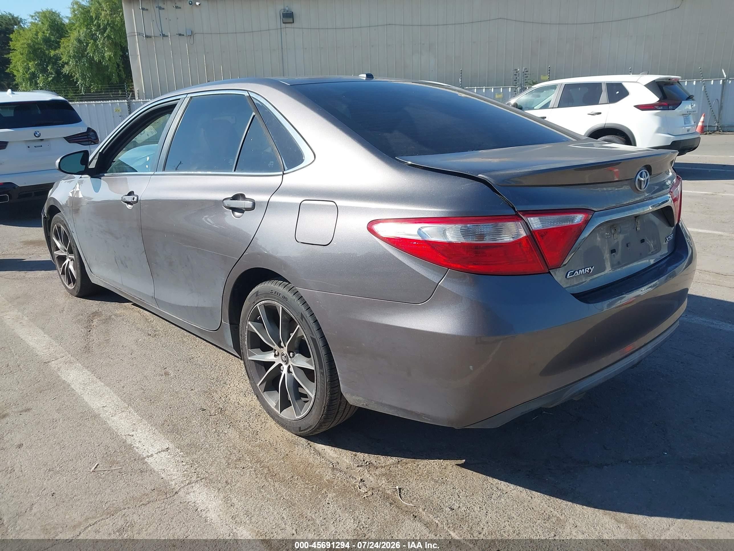 2015 Toyota Camry Xse Gray vin: 4T1BF1FK2FU963758