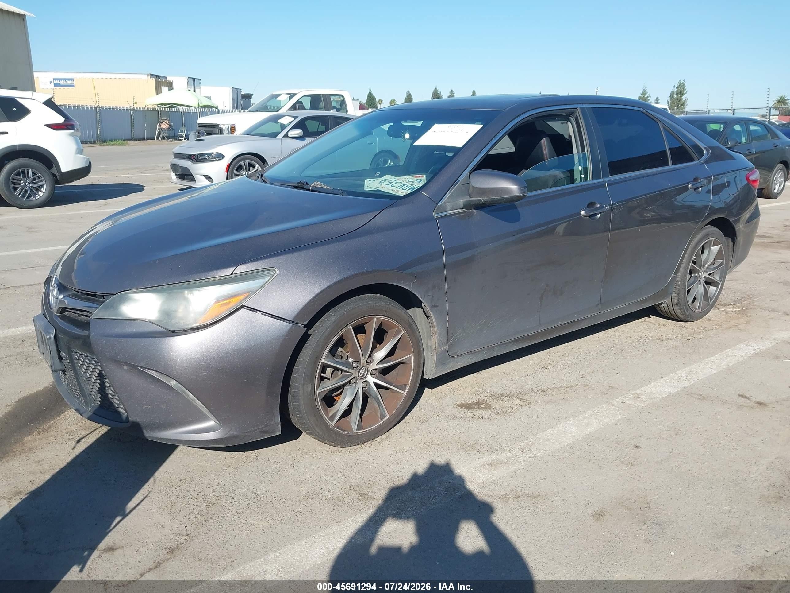 2015 Toyota Camry Xse Gray vin: 4T1BF1FK2FU963758