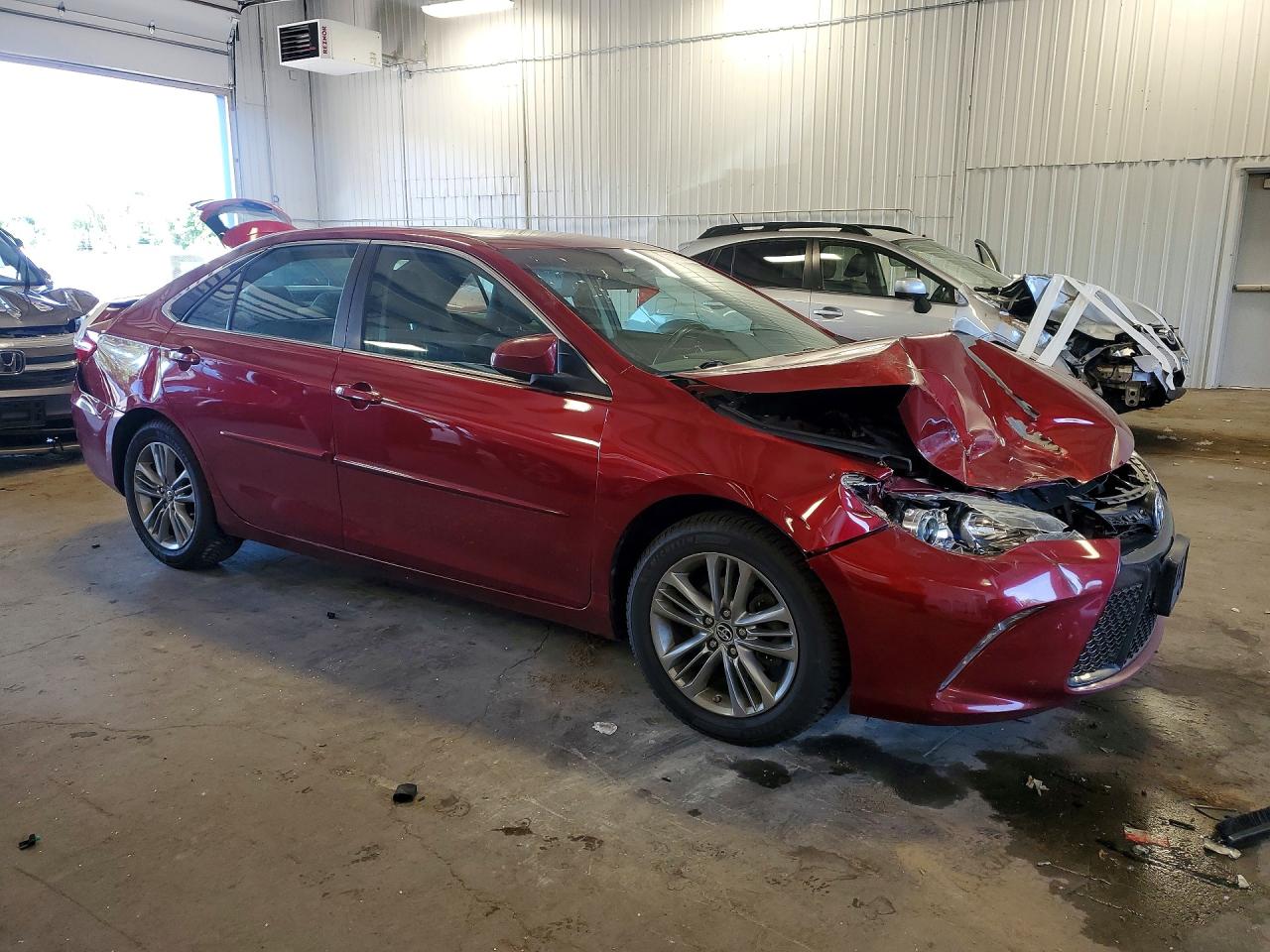 2015 Toyota Camry Se Red vin: 4T1BF1FK2FU966546