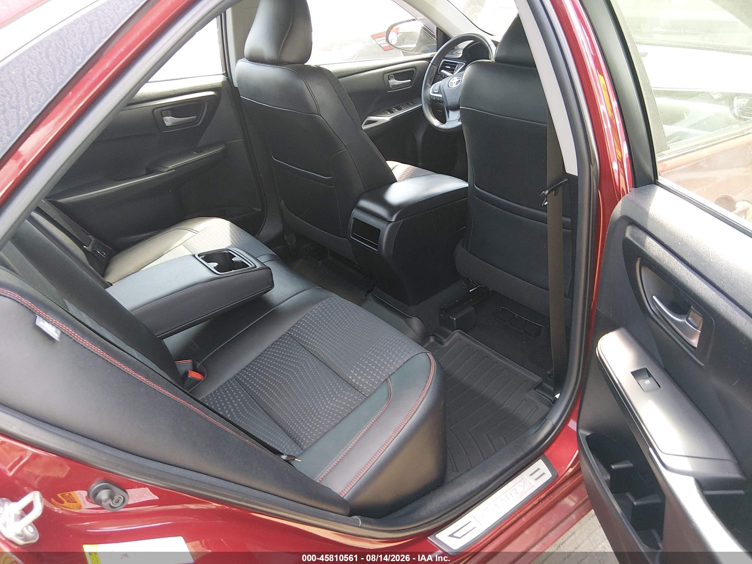 2015 Toyota Camry Se Red vin: 4T1BF1FK2FU987722