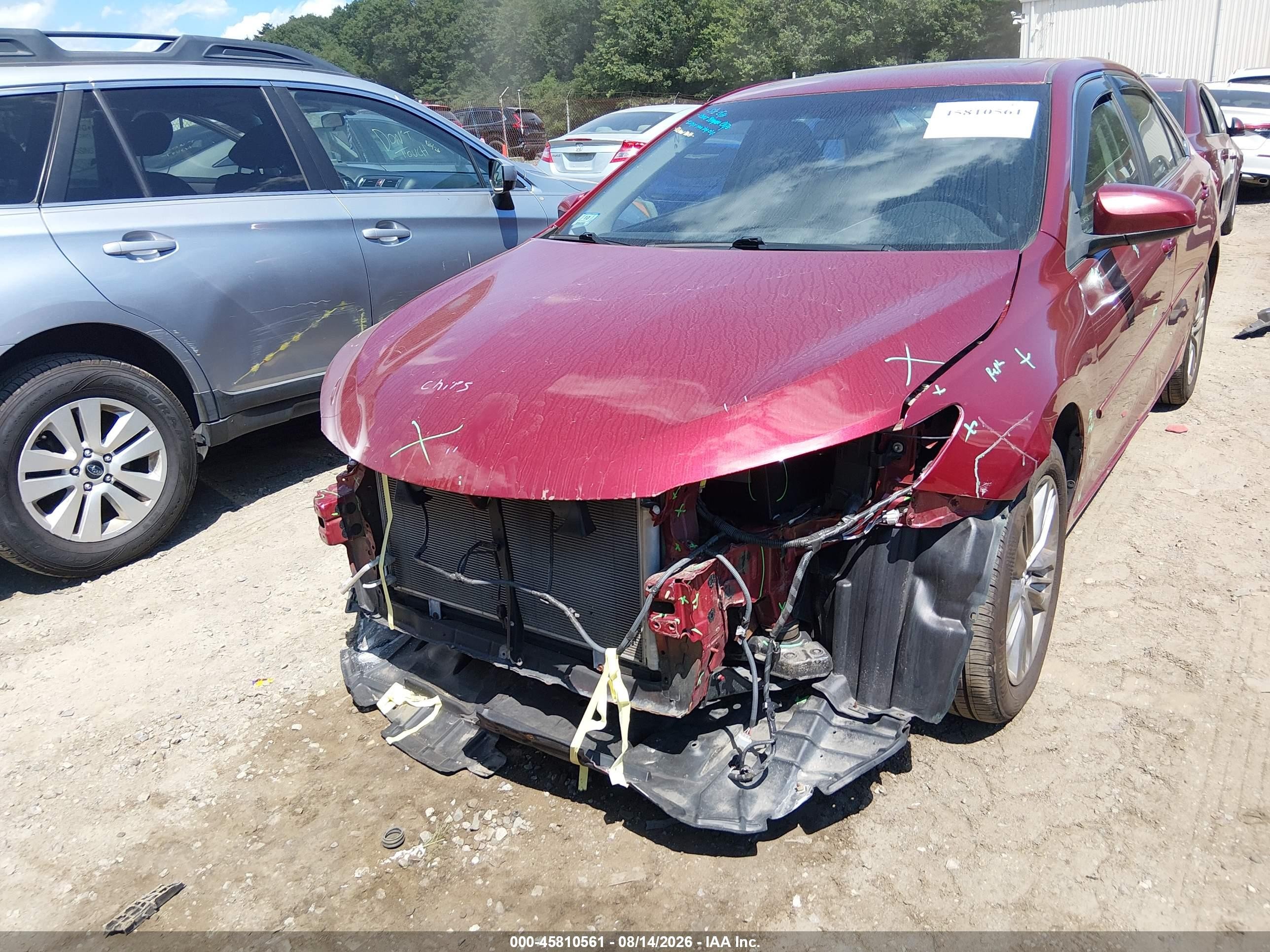 2015 Toyota Camry Se Red vin: 4T1BF1FK2FU987722