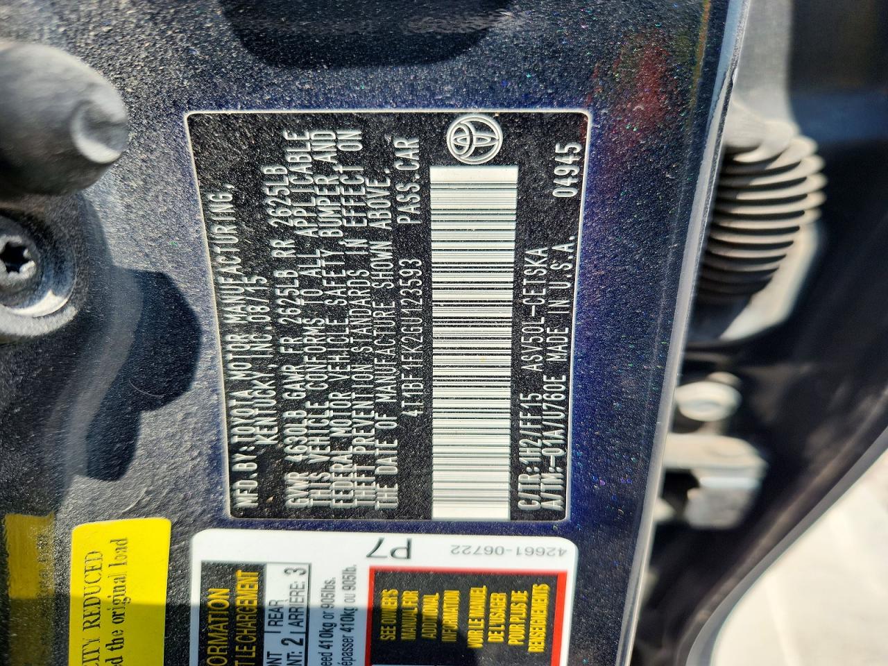 2016 Toyota Camry Se Black vin: 4T1BF1FK2GU123593
