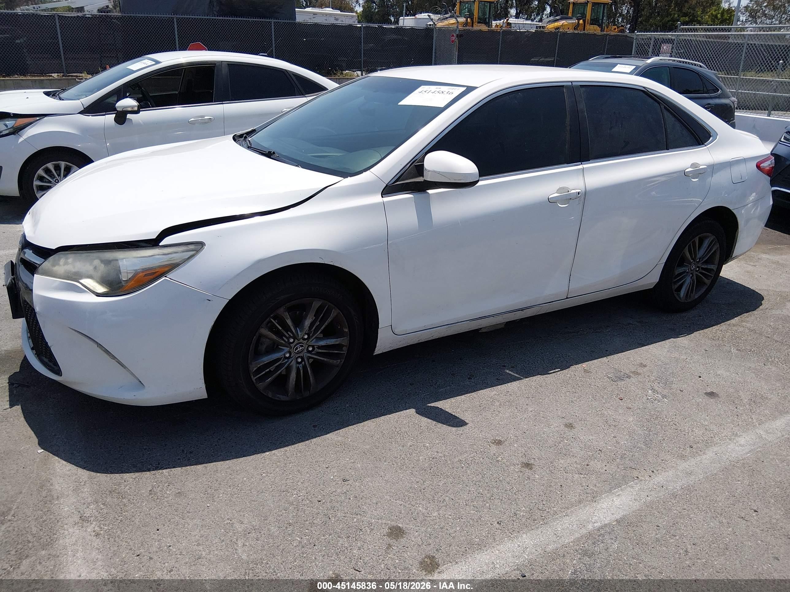 2017 Toyota Camry Se White vin: 4T1BF1FK2HU284964
