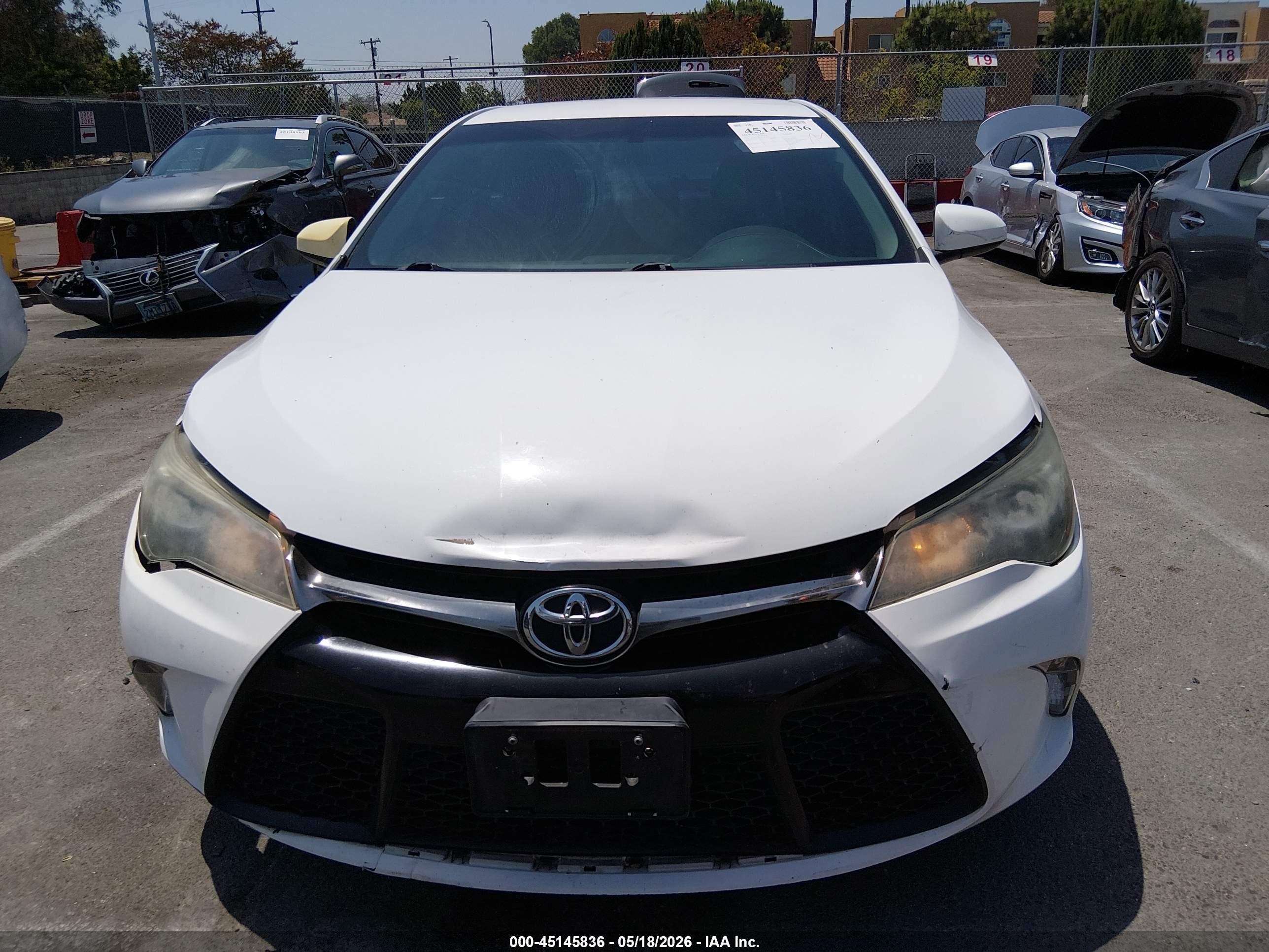 2017 Toyota Camry Se White vin: 4T1BF1FK2HU284964