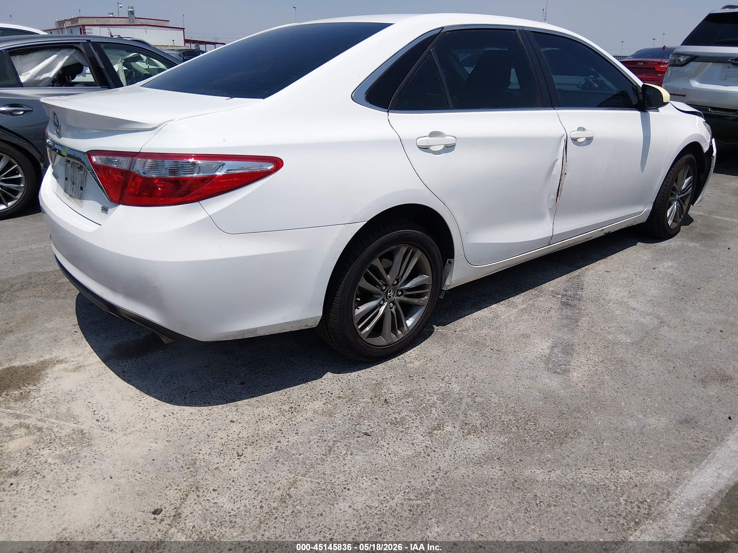 2017 Toyota Camry Se White vin: 4T1BF1FK2HU284964