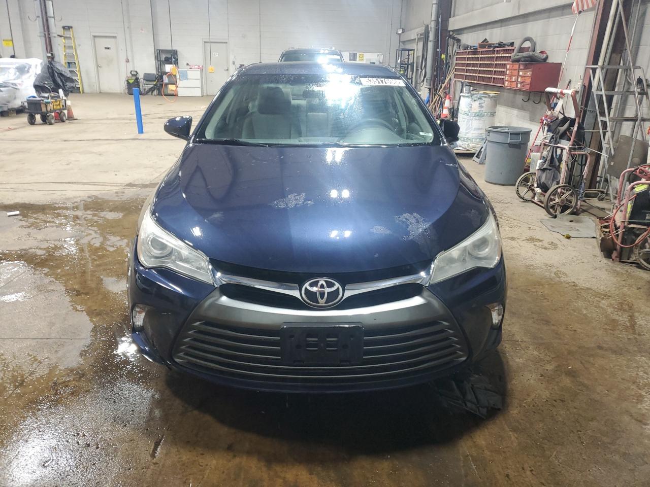 2017 Toyota Camry Le Blue vin: 4T1BF1FK2HU675516 Damage: Hood, Dent(S) W/ Paint Dmg, 2 To 3 Inches