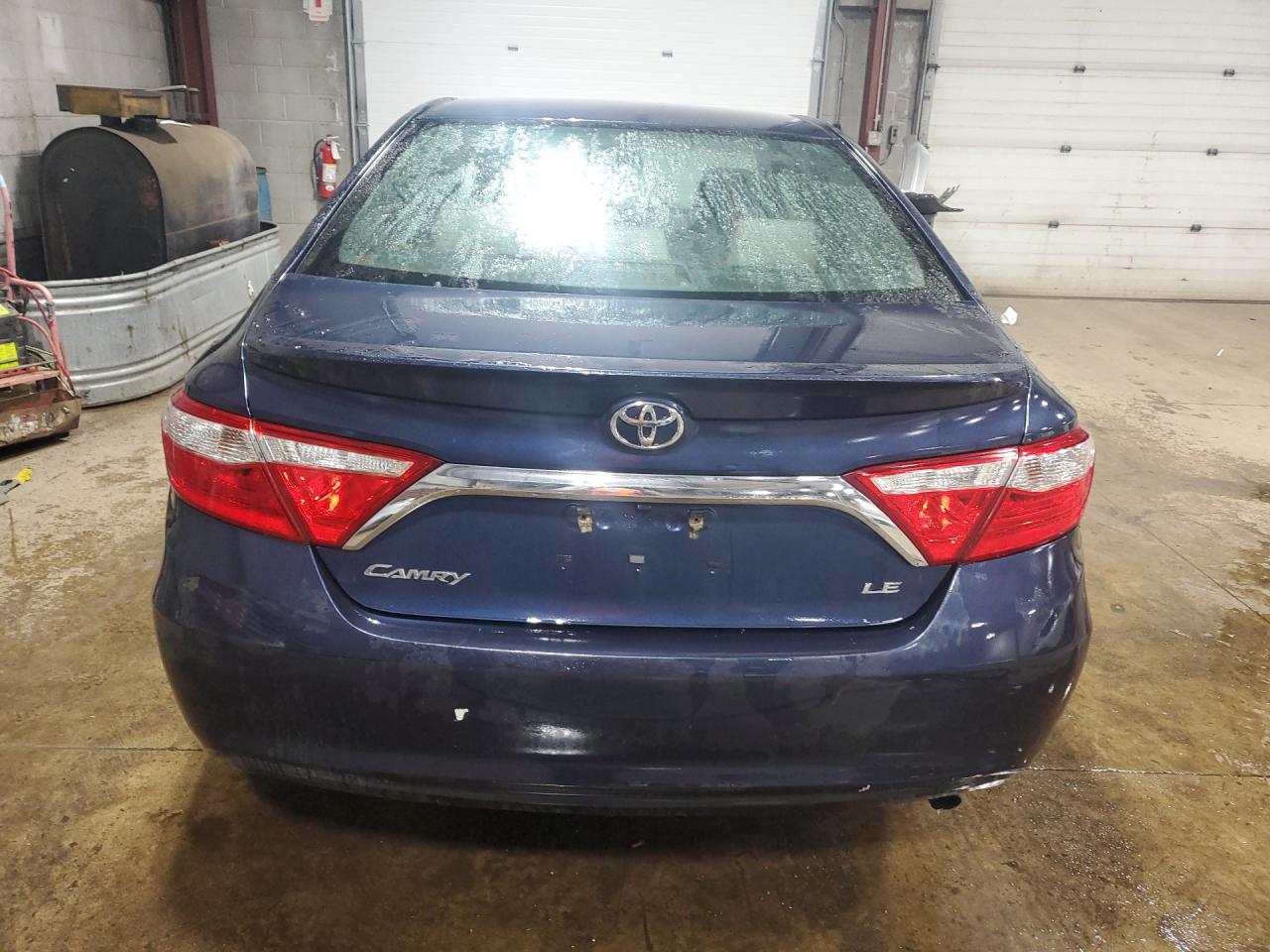 2017 Toyota Camry Le Blue vin: 4T1BF1FK2HU675516 Damage: Rear Bumper, Heavy Scratch, 2 To 3 Inches