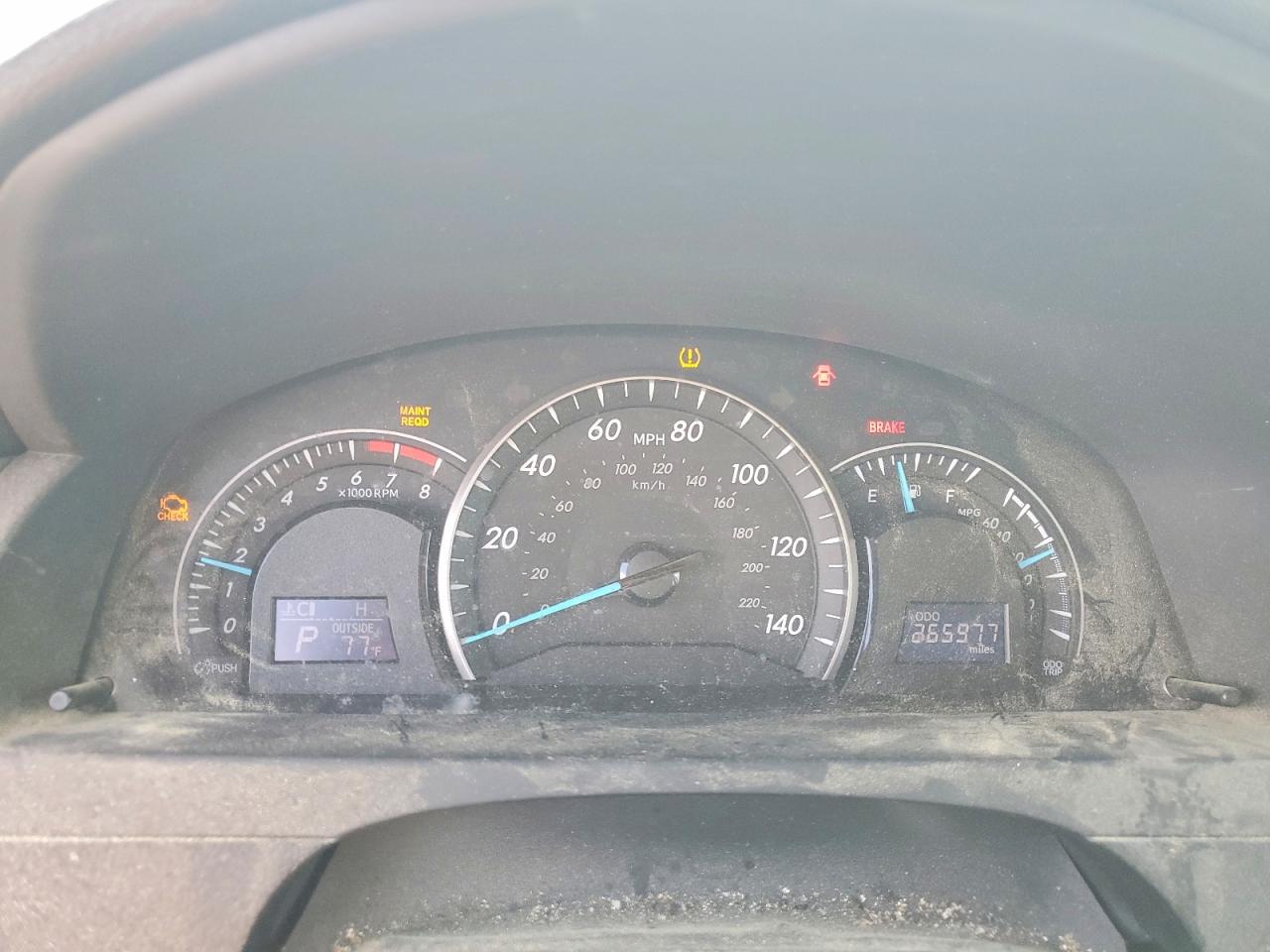 2012 Toyota Camry Le Черный vin: 4T1BF1FK3CU011749