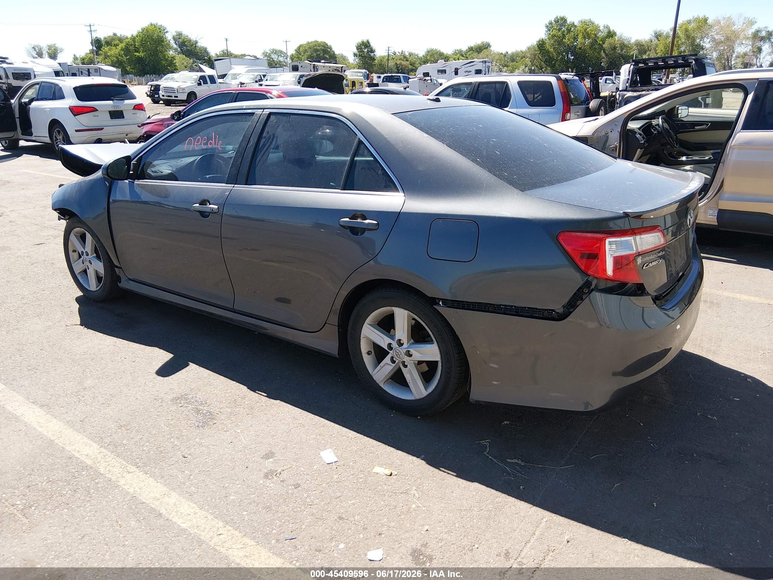2012 Toyota Camry Se Gray vin: 4T1BF1FK3CU017700