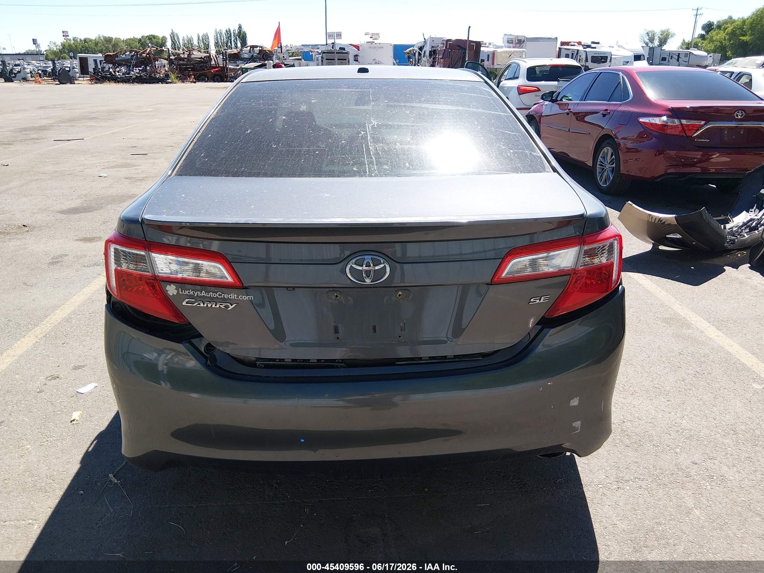 2012 Toyota Camry Se Gray vin: 4T1BF1FK3CU017700
