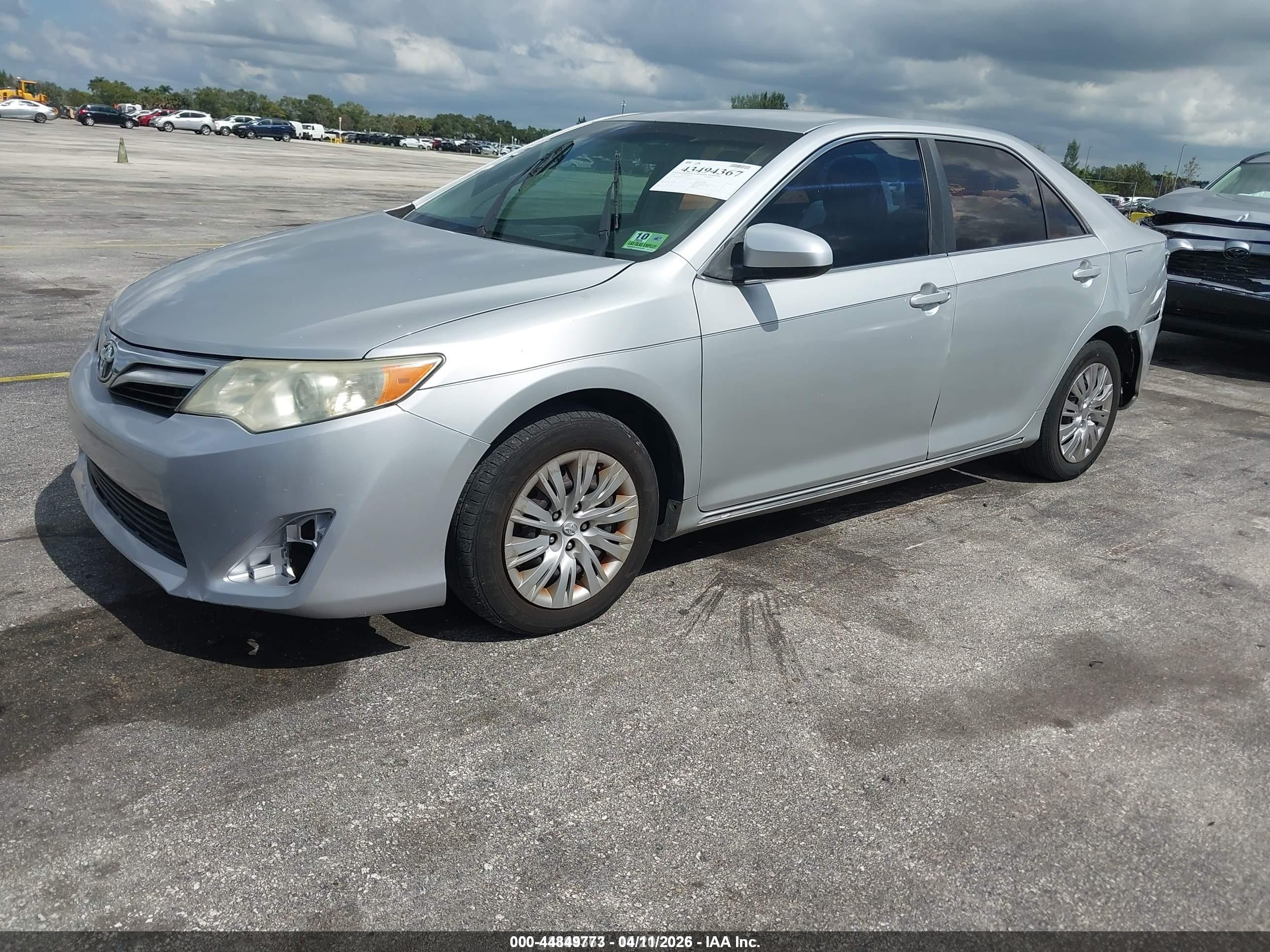 2012 Toyota Camry Le Silver vin: 4T1BF1FK3CU020600