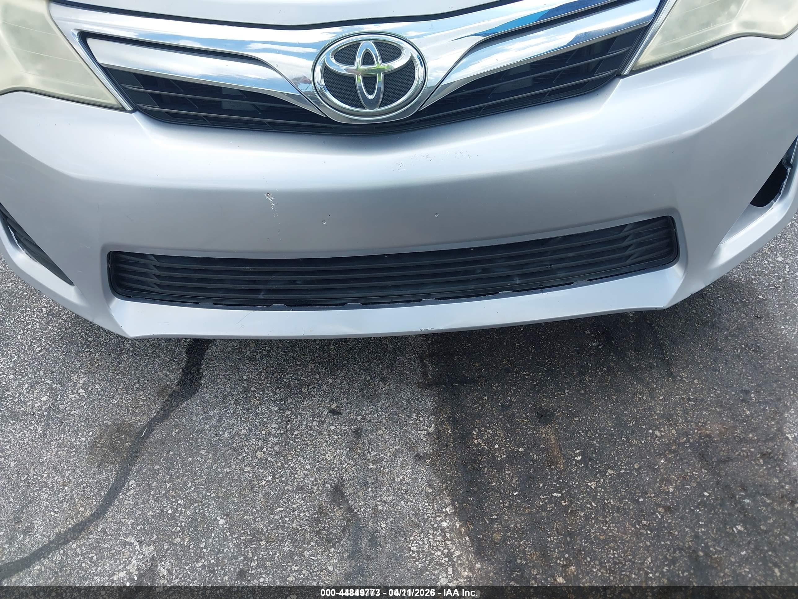 2012 Toyota Camry Le Silver vin: 4T1BF1FK3CU020600