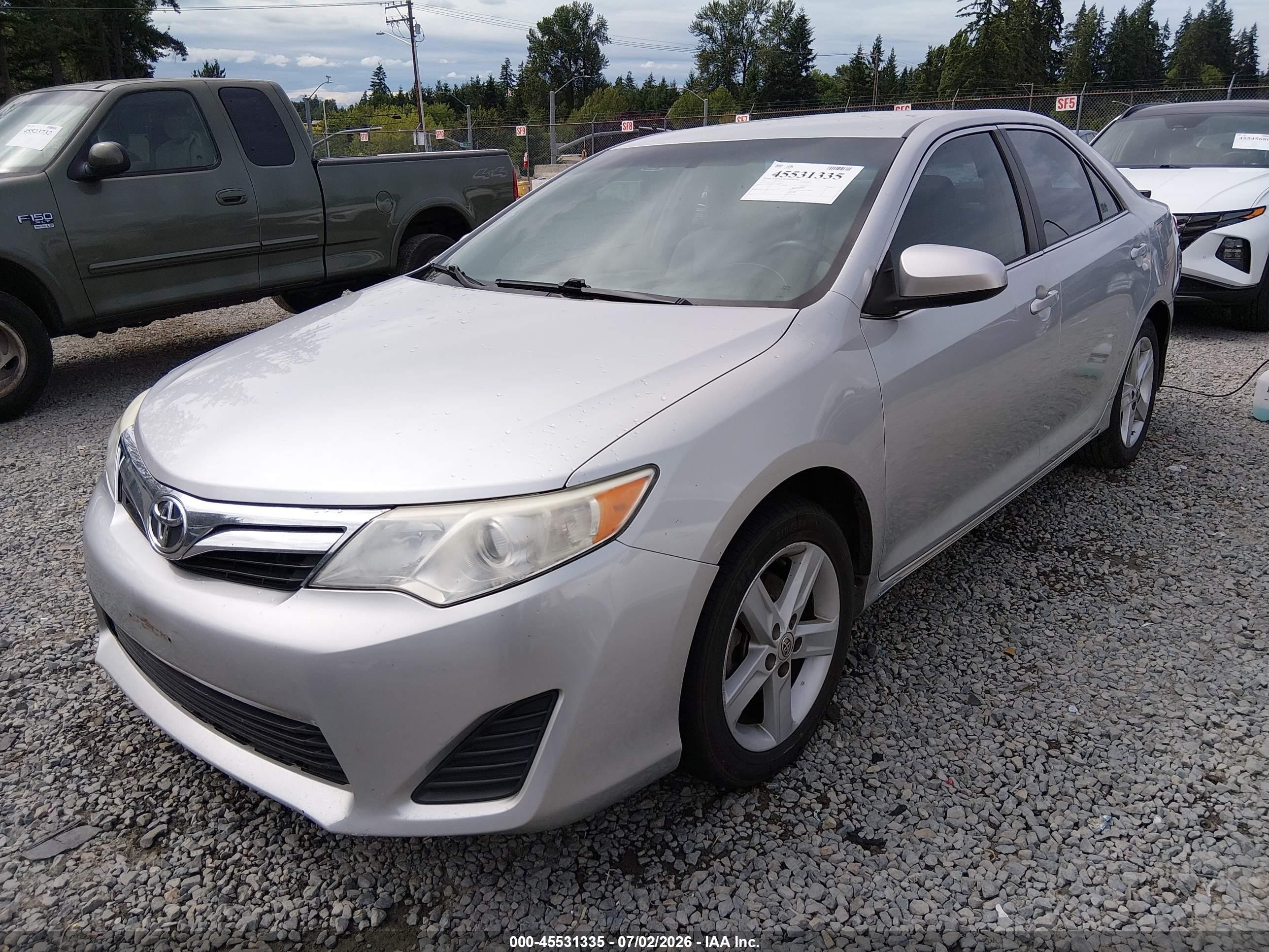2012 Toyota Camry Le Silver vin: 4T1BF1FK3CU037297