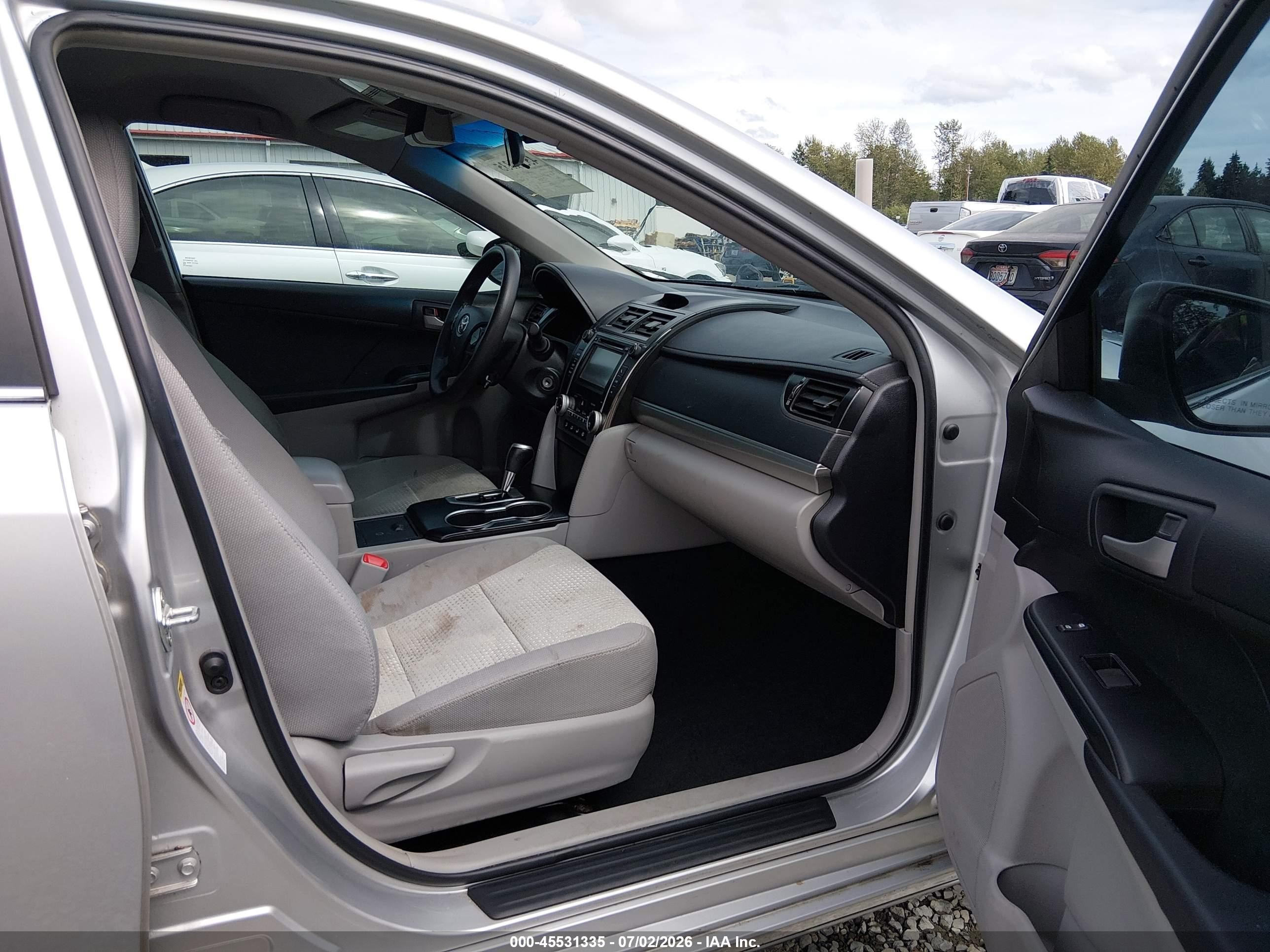 2012 Toyota Camry Le Silver vin: 4T1BF1FK3CU037297