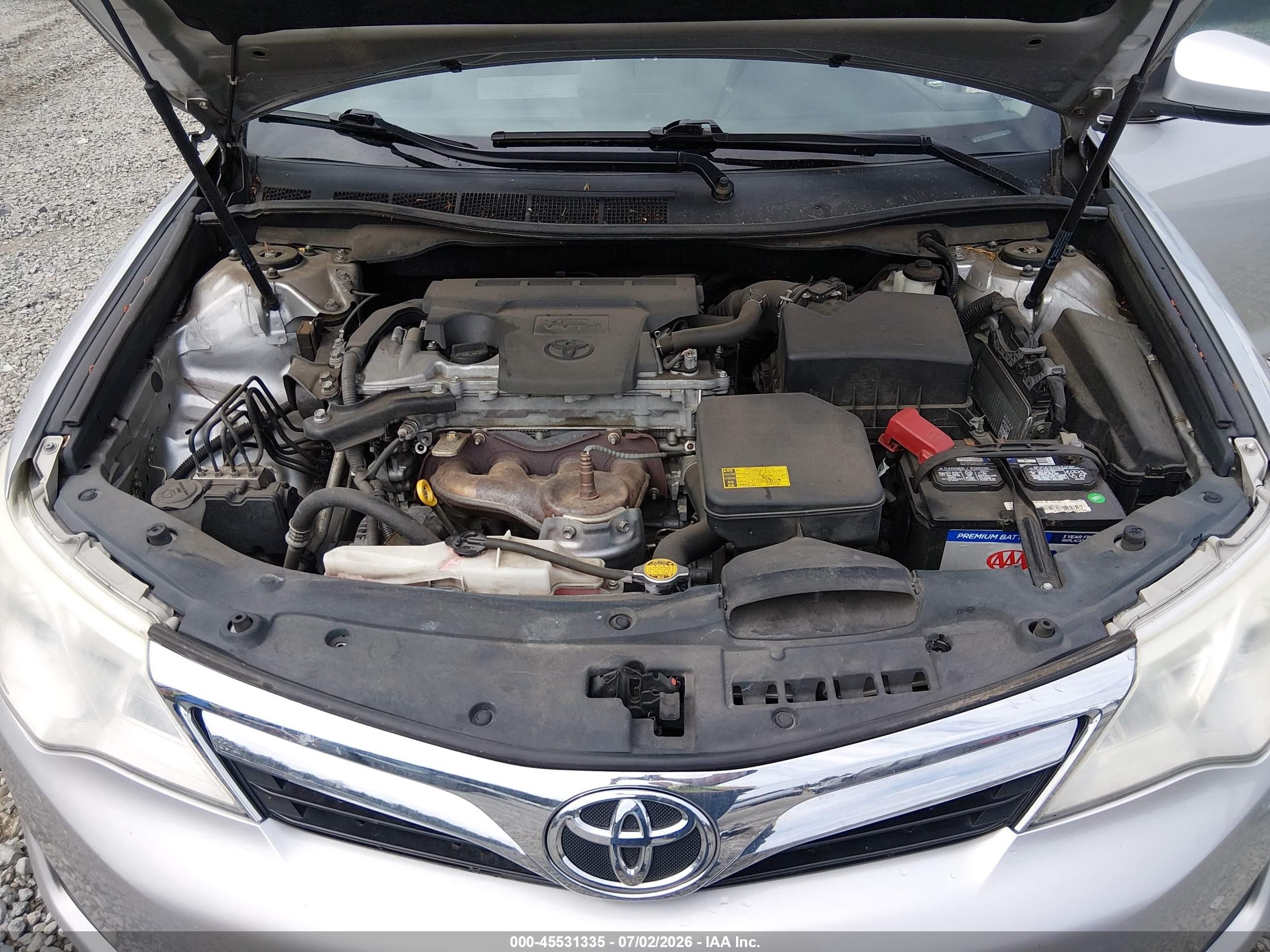 2012 Toyota Camry Le Silver vin: 4T1BF1FK3CU037297