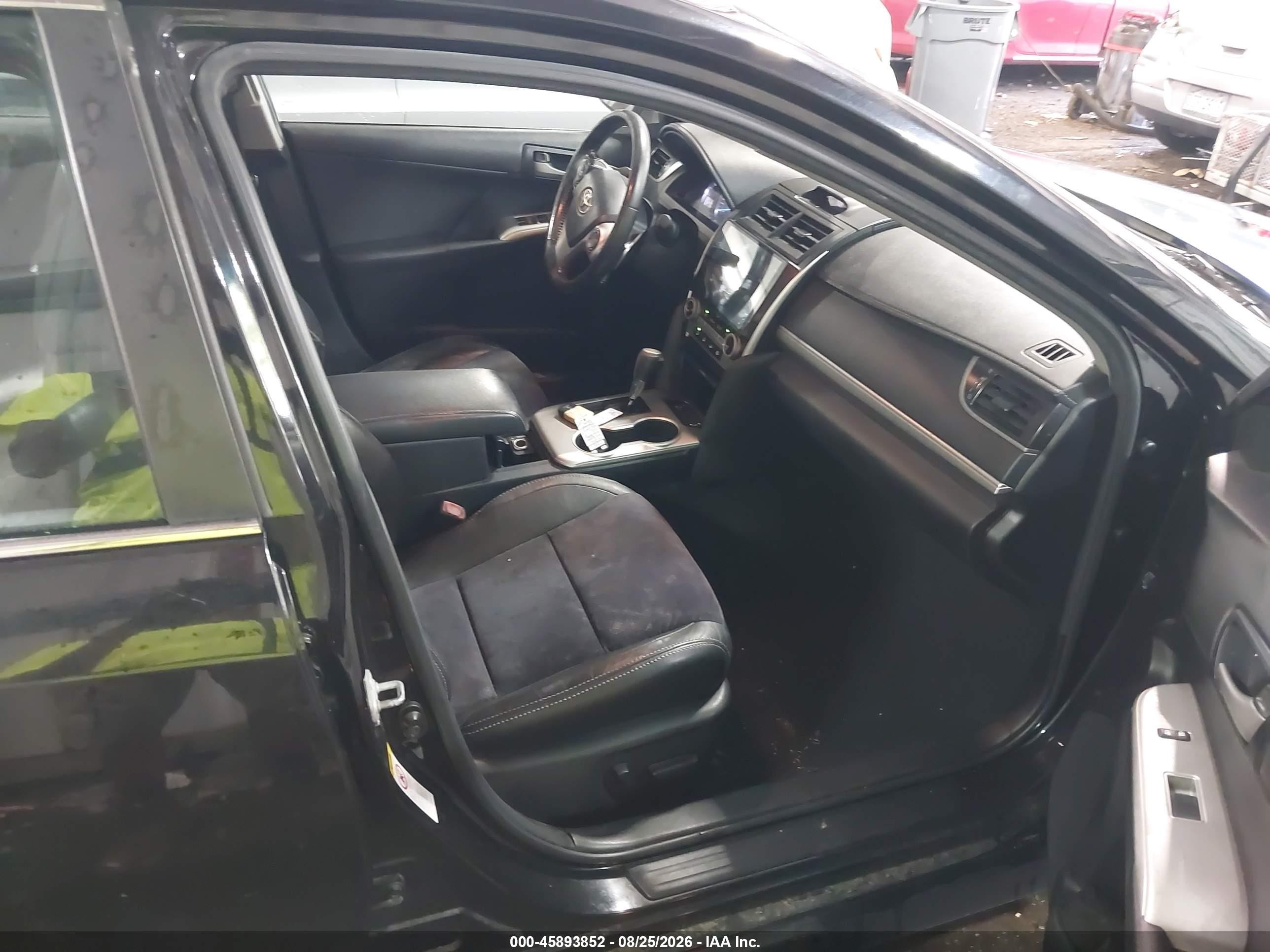2012 Toyota Camry Se Black vin: 4T1BF1FK3CU046467